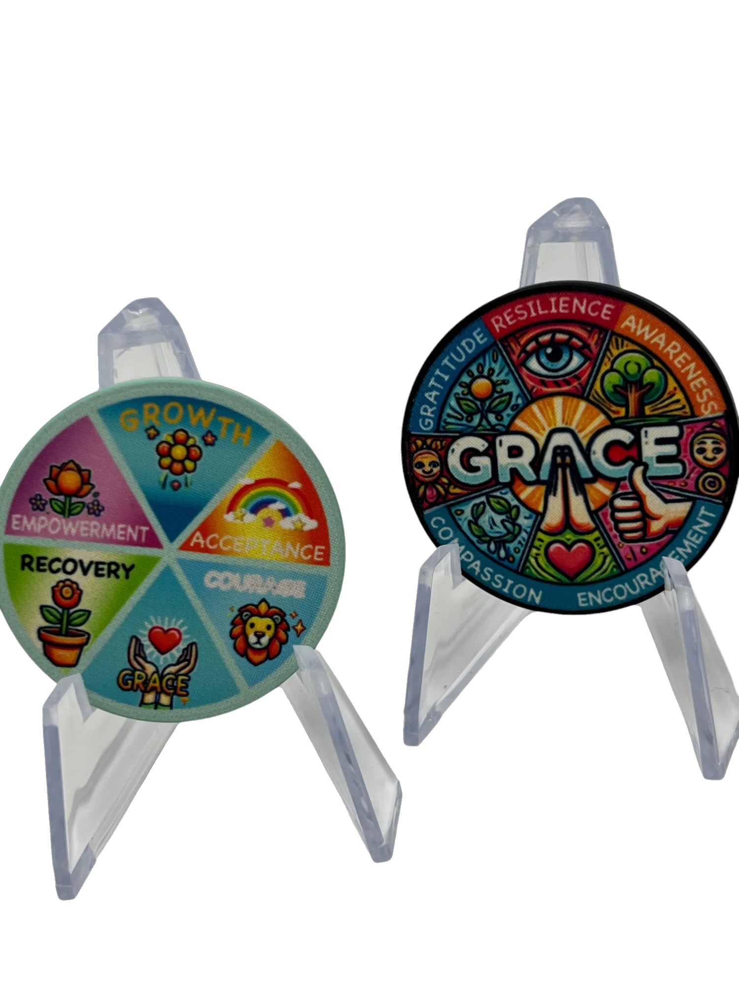 Grace & Growth Poker Chip – A Symbol of Recovery, Courage, and Empowerment