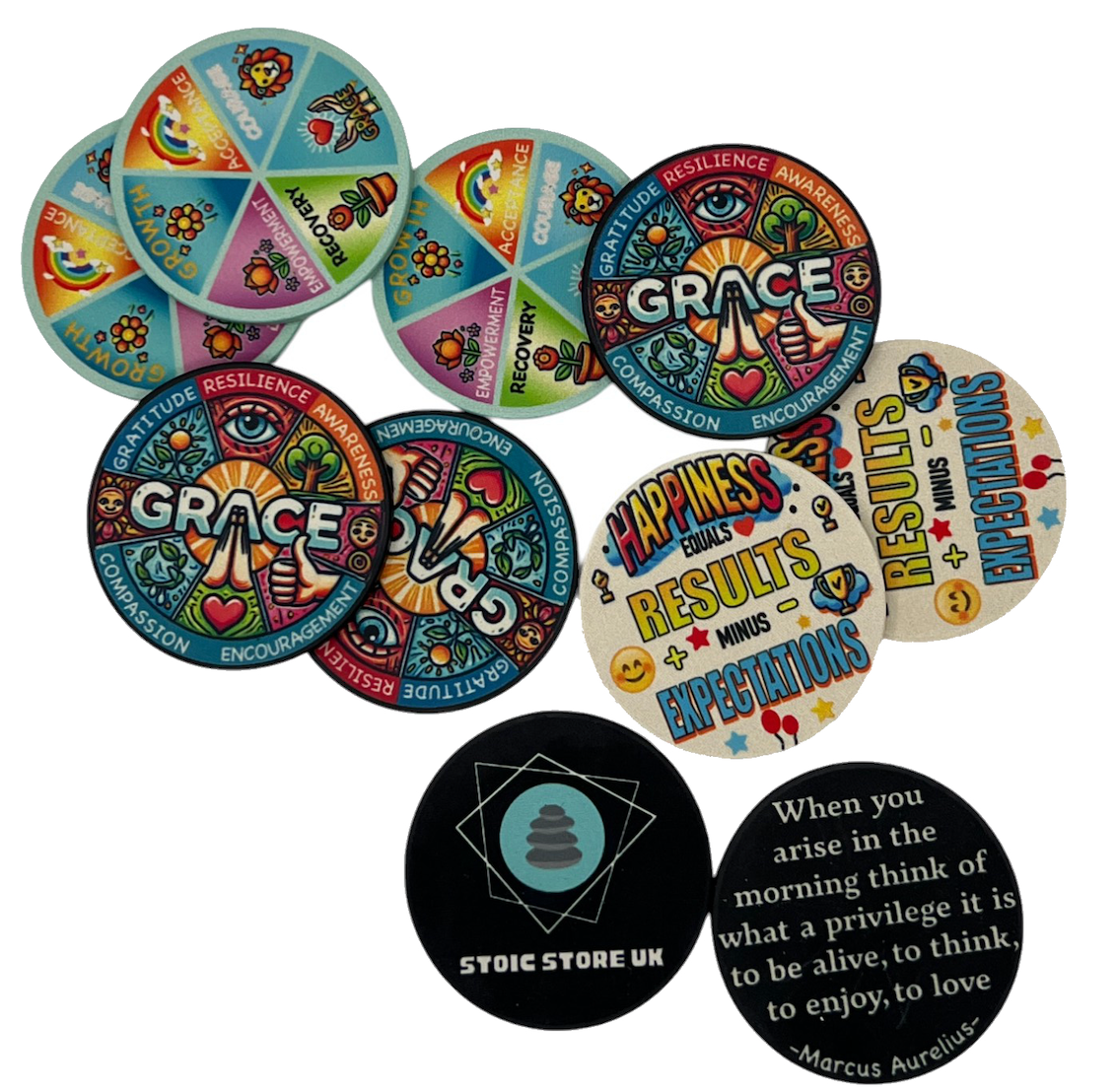 Grace & Growth Poker Chip – A Symbol of Recovery, Courage, and Empowerment
