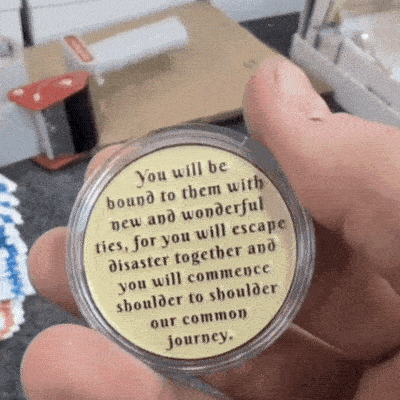 Hello Kitty-Style Friends in Recovery AA Sobriety Coin – Recovery Friendship Gift