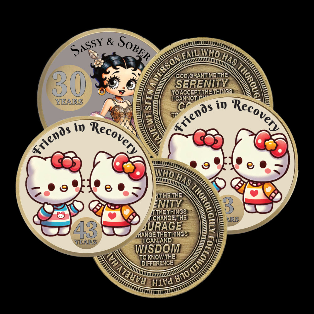 Hello Kitty Friends in Recovery Style AA Coin
