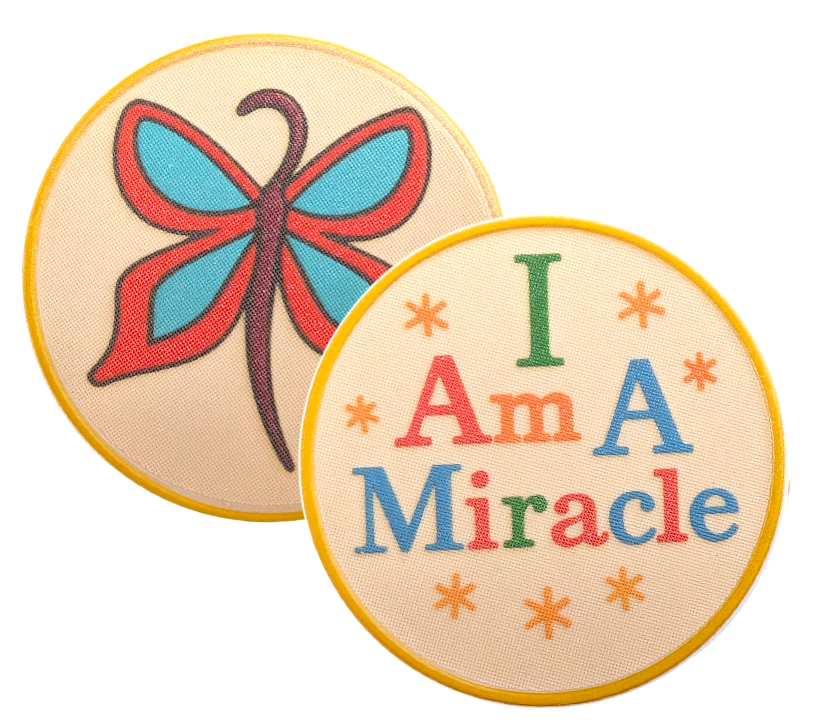 “I Am A Miracle” Recovery Chip – Butterfly Sobriety Token