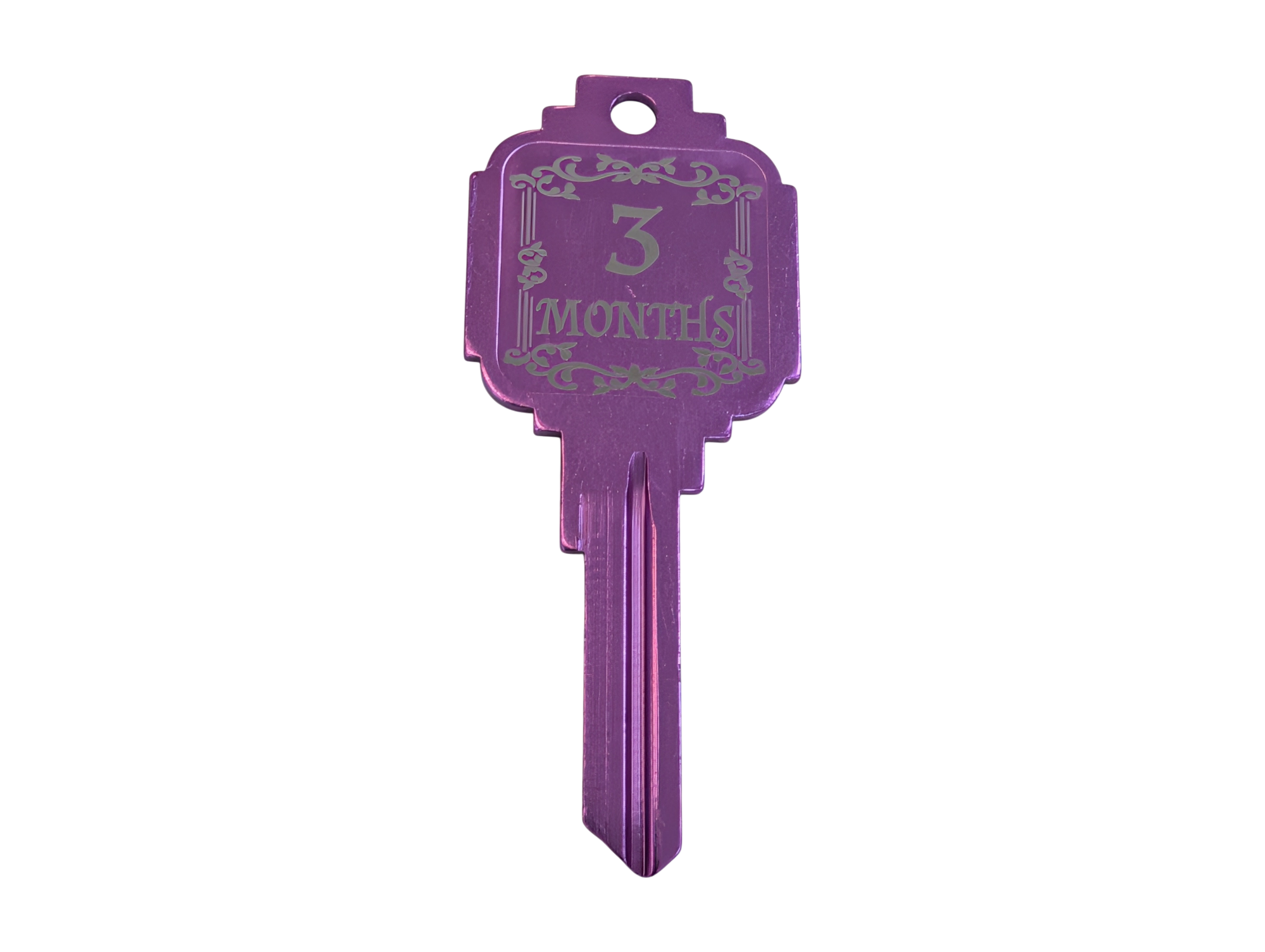 AA Recovery Keys – Monthly Sobriety Milestones (1, 2, 3, 6, 9 Months) – Custom Engraving Available