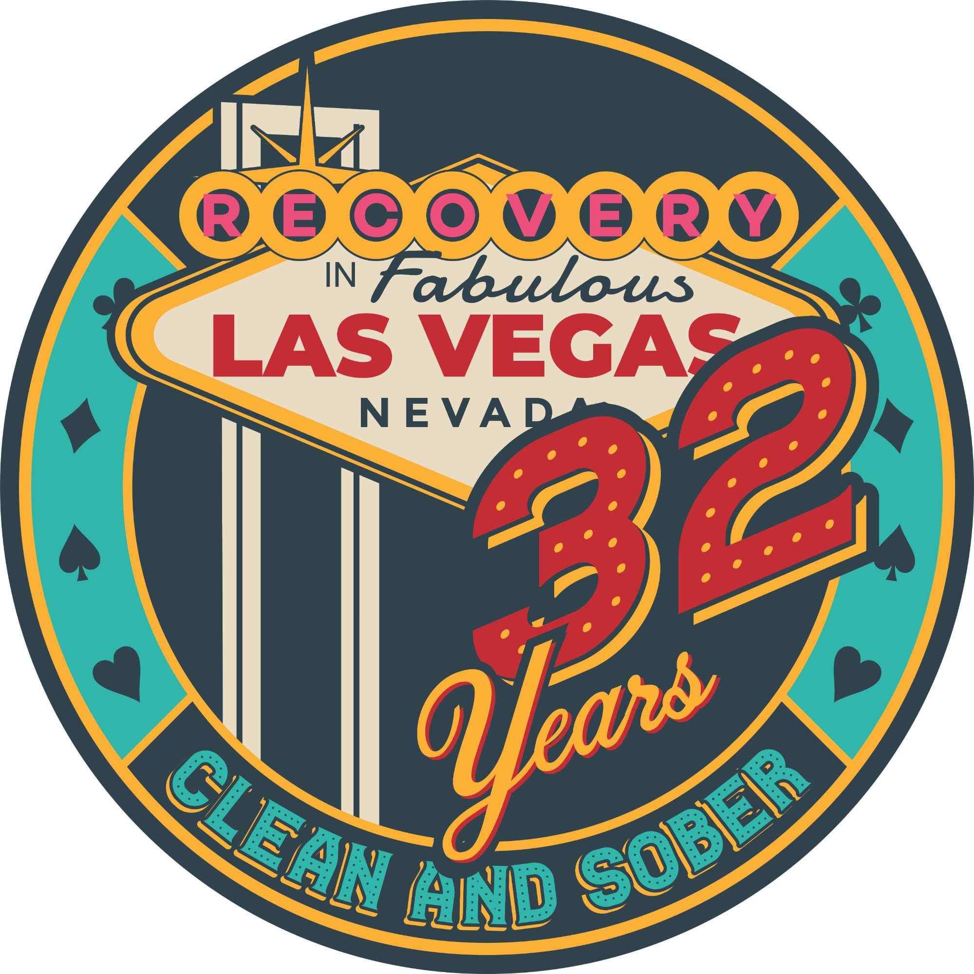 3-Pack Las Vegas AA Chips: Select Any 3 Years, 1-50 Years Sobriety