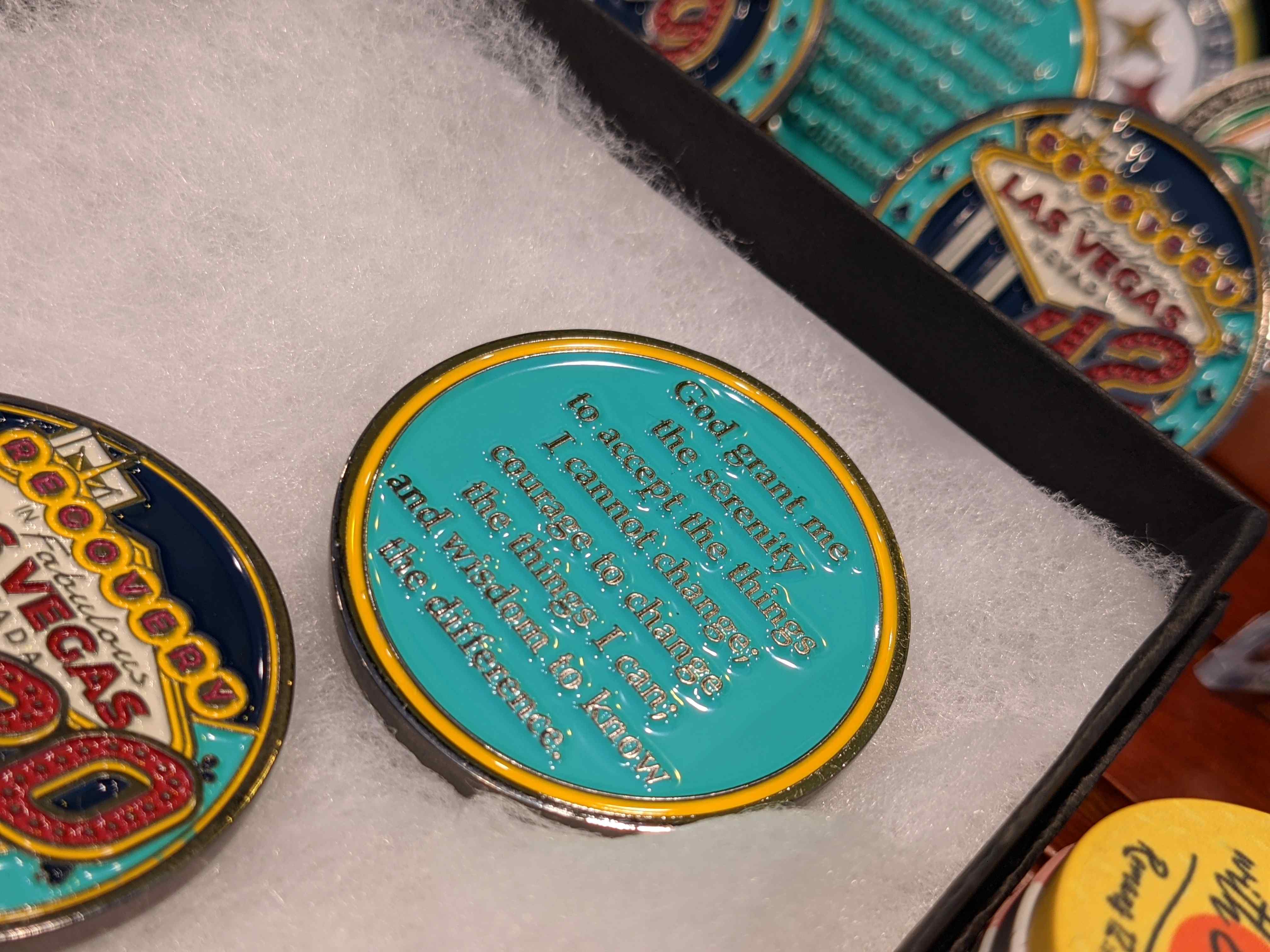 3-Pack Las Vegas AA Chips: Select Any 3 Years, 1-50 Years Sobriety