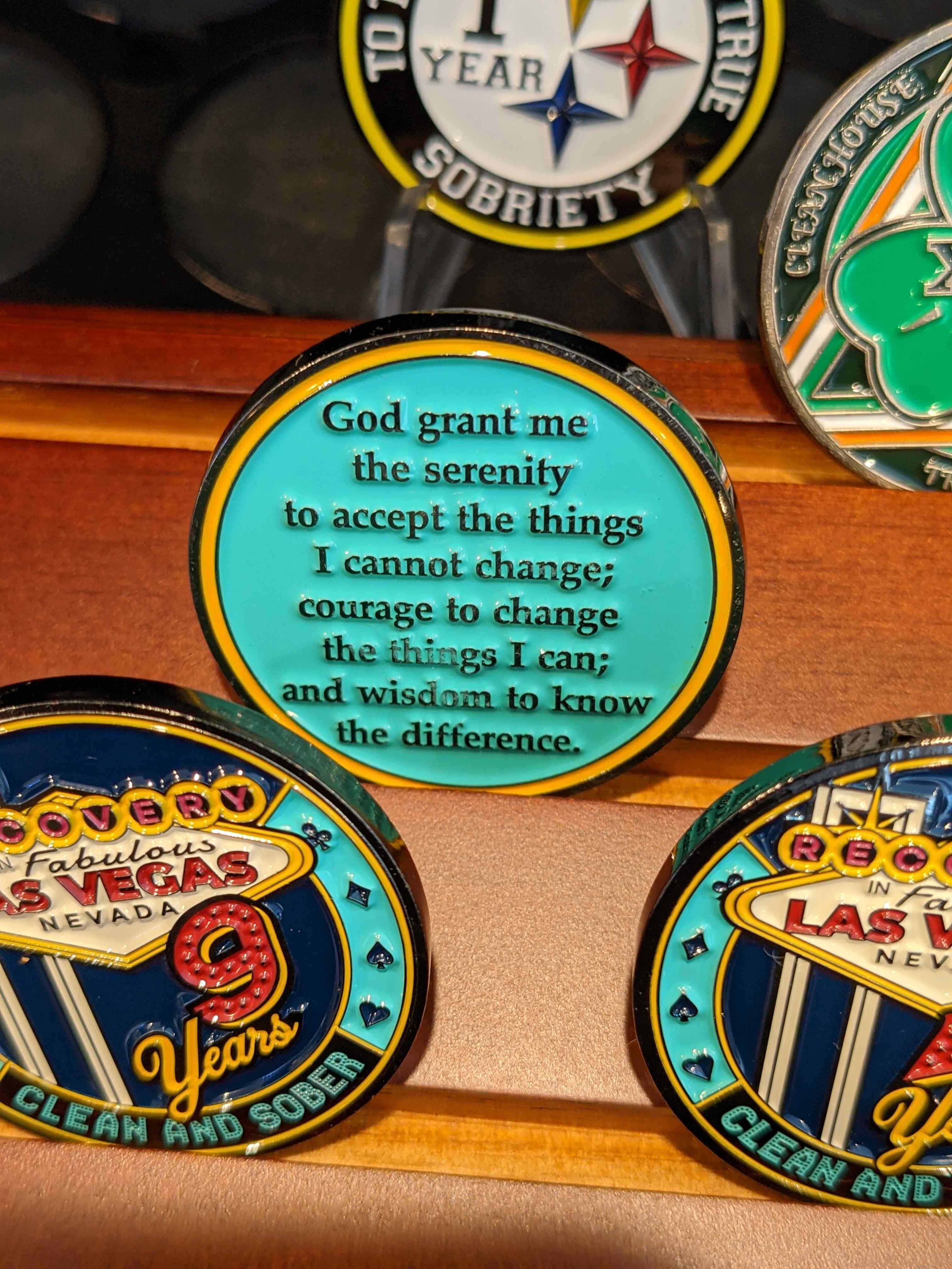 3-Pack Las Vegas AA Chips: Select Any 3 Years, 1-50 Years Sobriety