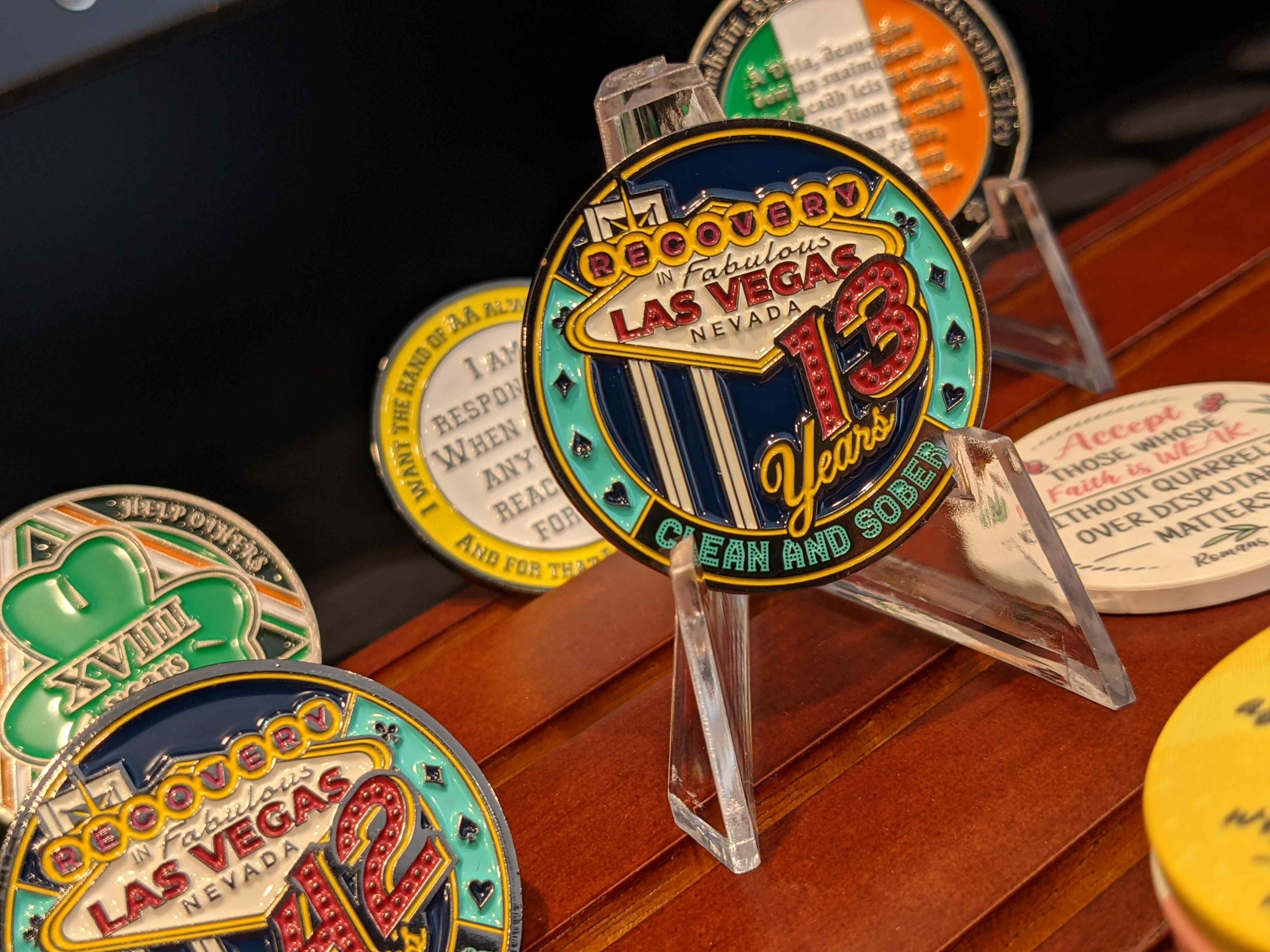 3-Pack Las Vegas AA Chips: Select Any 3 Years, 1-50 Years Sobriety