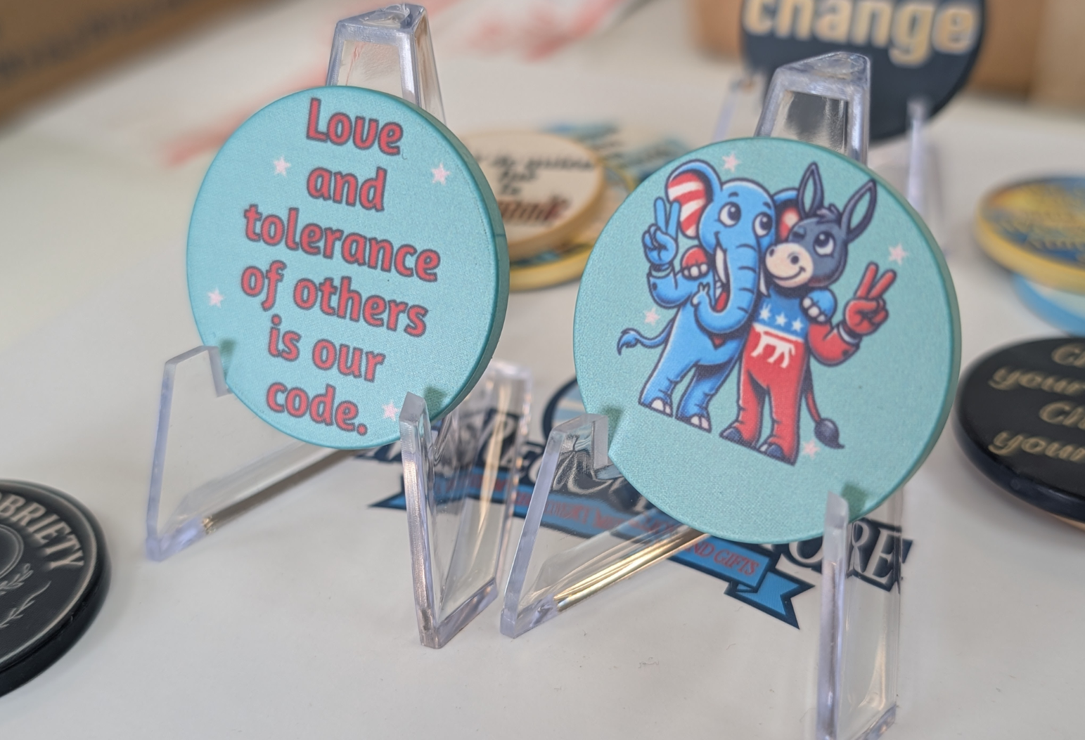 Love and Tolerance of Others Is Our Code Recovery Chip AA Sobriety Gift