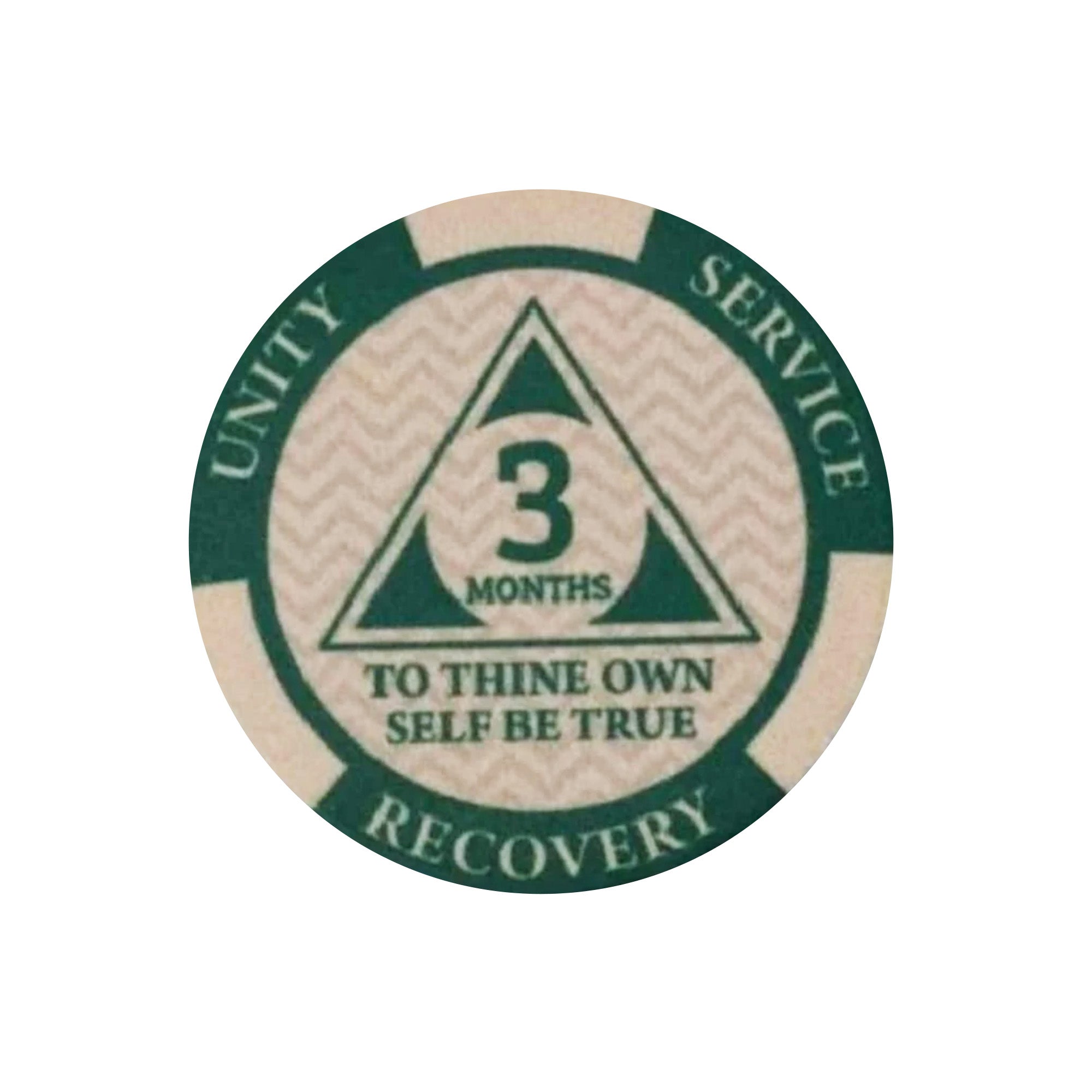 12-Pack AA Monthly Poker Chips: Celebrate Sobriety from 24 Hours to 11 Months