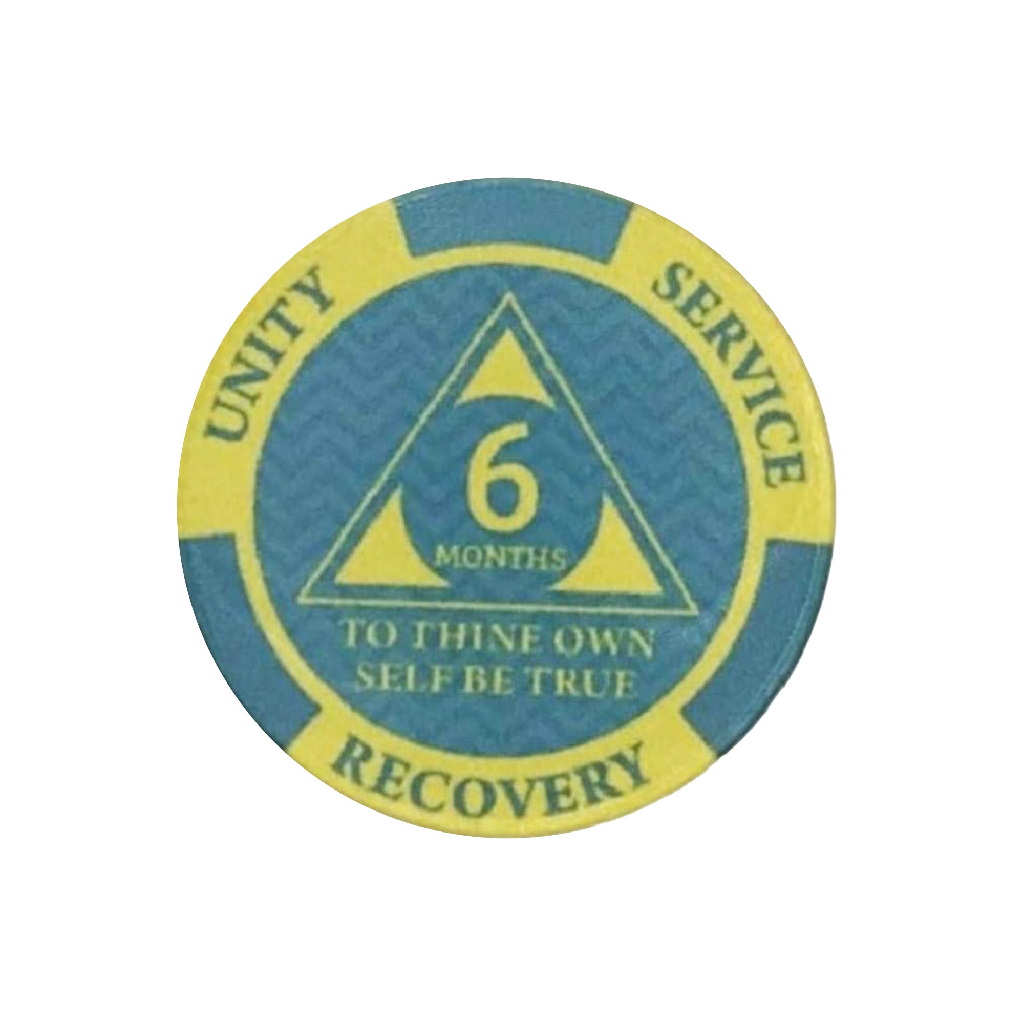 12-Pack AA Monthly Poker Chips: Celebrate Sobriety from 24 Hours to 11 Months