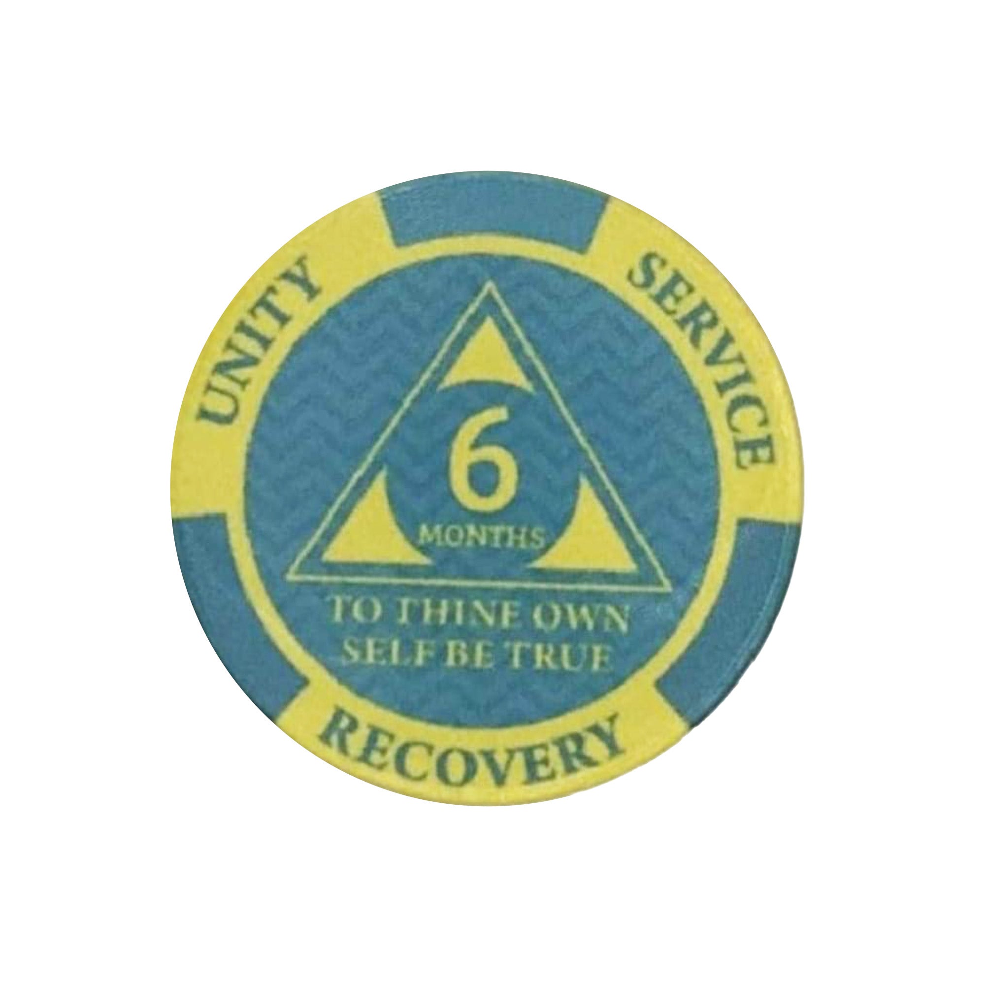 (12) Pack AA Monthly Poker Chips 24hr Newcomer 1-11 Months AA 1 Month Chip up to Alcoholics Anonymous 11 Months