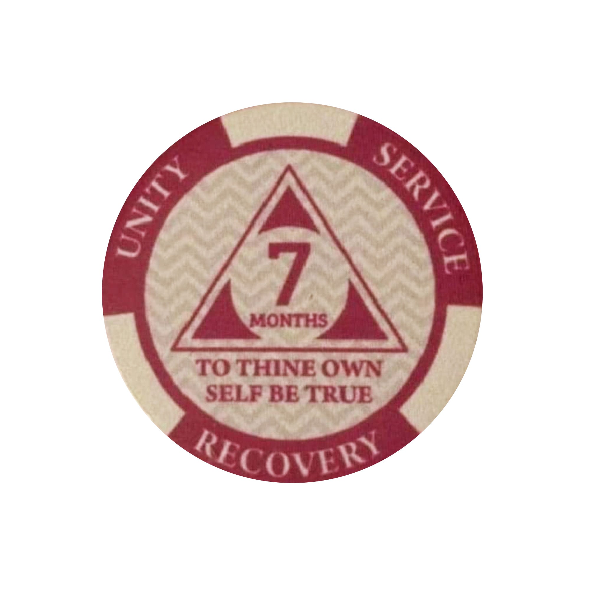 12-Pack AA Monthly Poker Chips: Celebrate Sobriety from 24 Hours to 11 Months