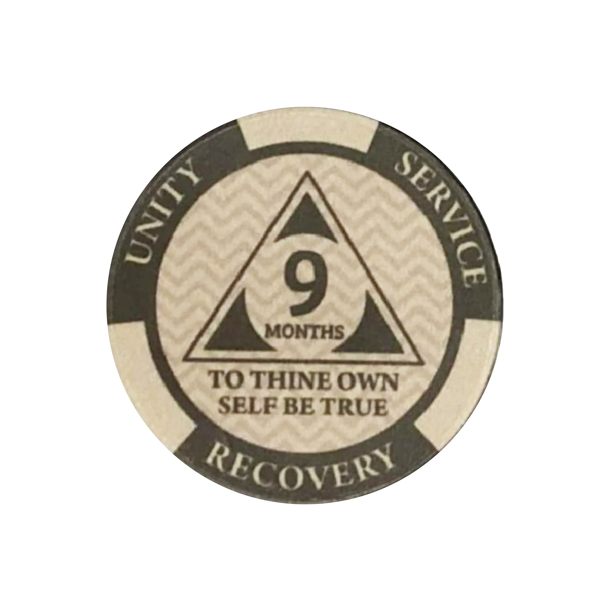 (12) Pack AA Monthly Poker Chips 24hr Newcomer 1-11 Months AA 1 Month Chip up to Alcoholics Anonymous 11 Months