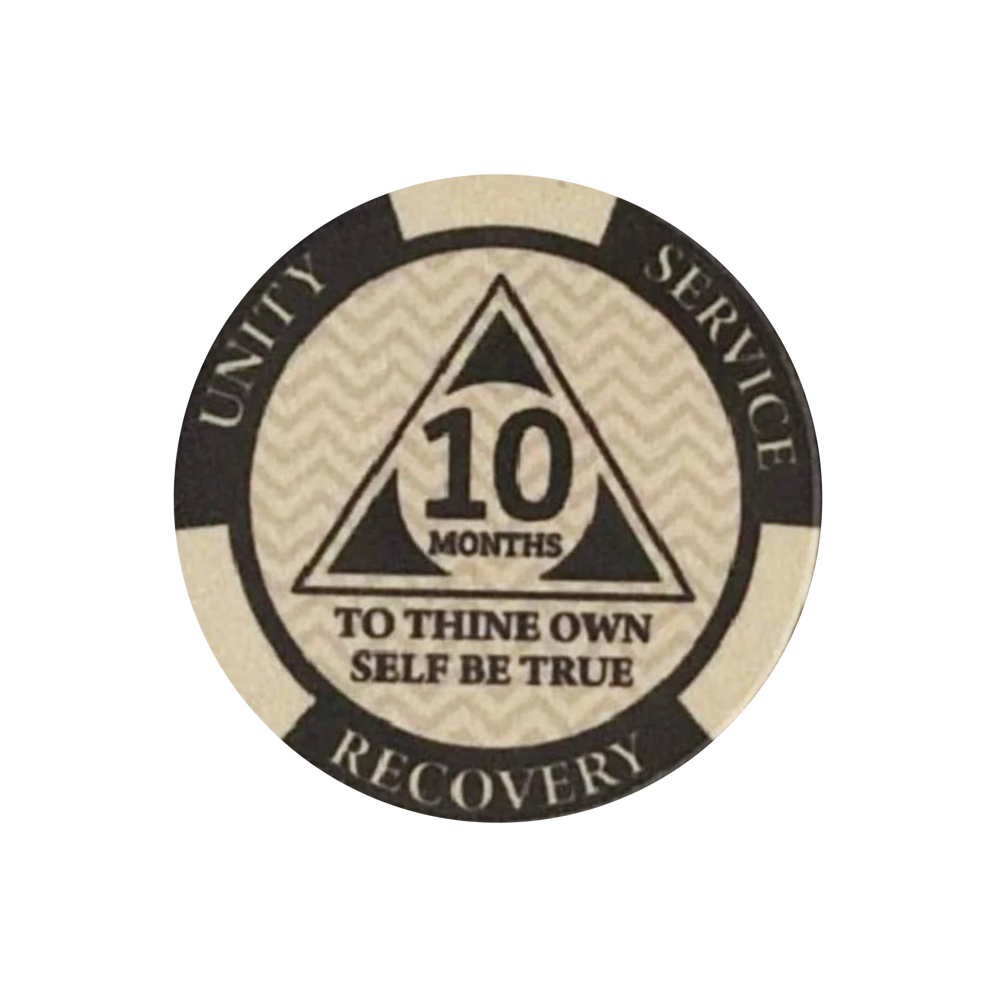 12-Pack AA Monthly Poker Chips: Celebrate Sobriety from 24 Hours to 11 Months