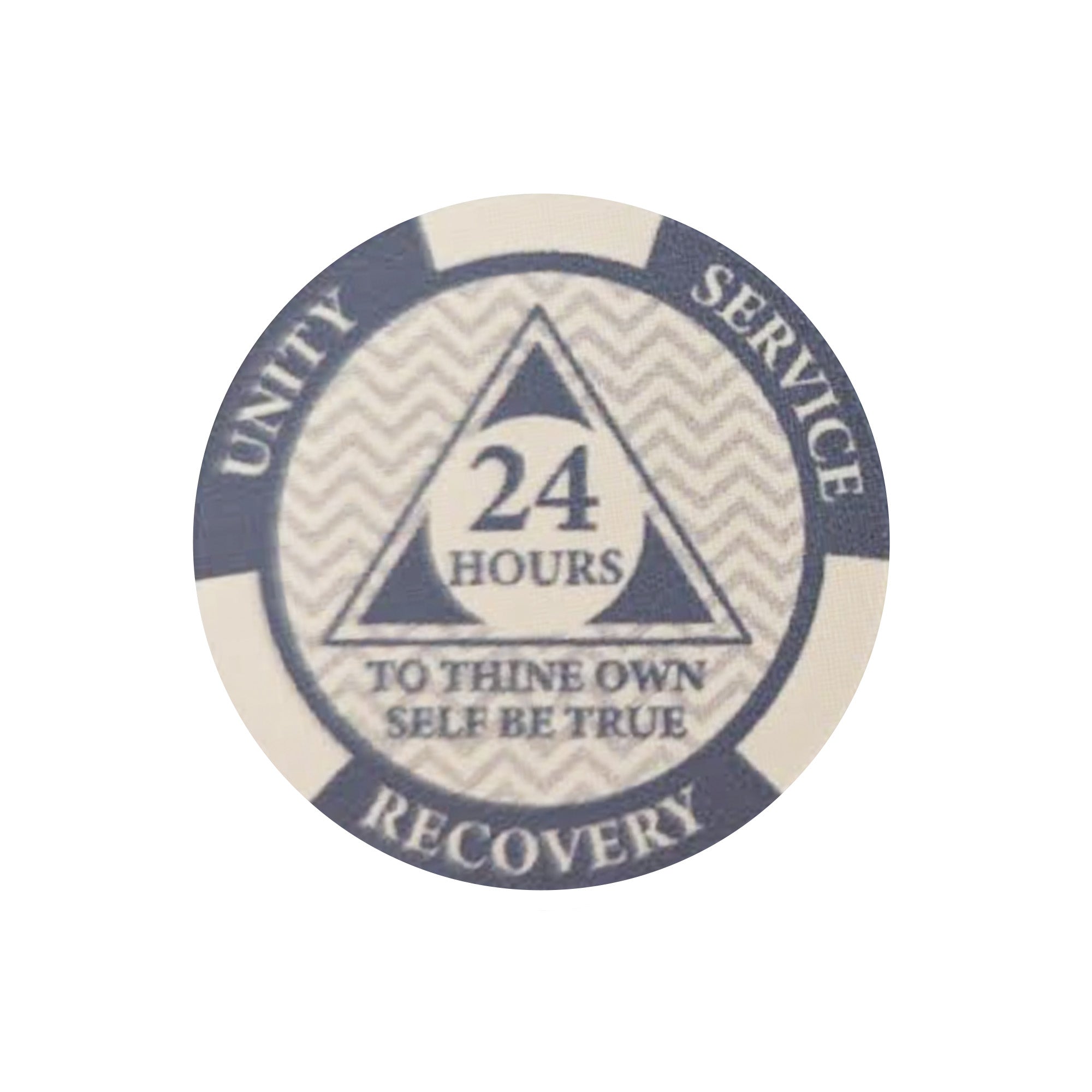 12-Pack AA Monthly Poker Chips: Celebrate Sobriety from 24 Hours to 11 Months