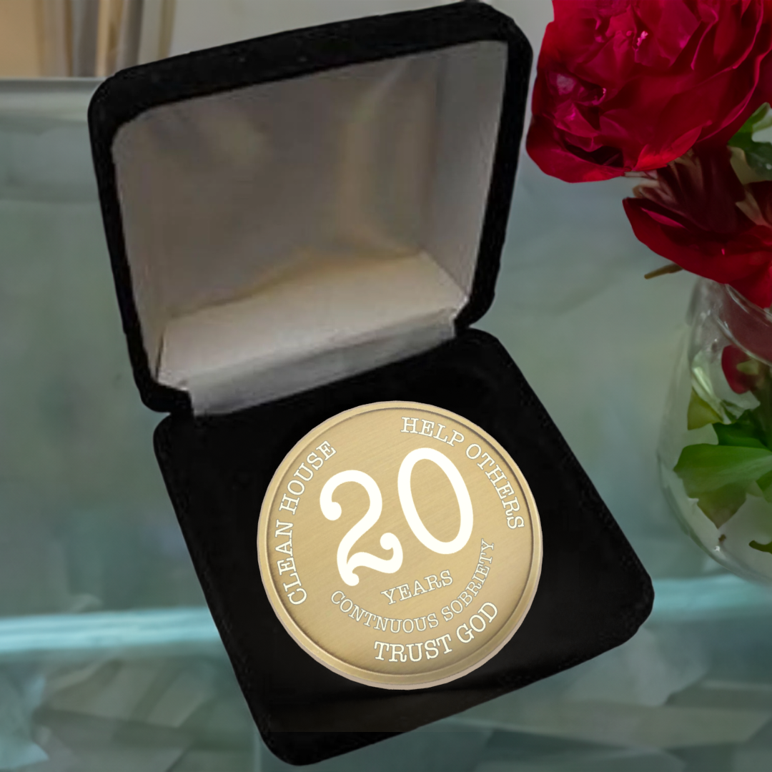 MRS Yearly 1-60 Years Sobriety Chip for Alcoholics Anonymous