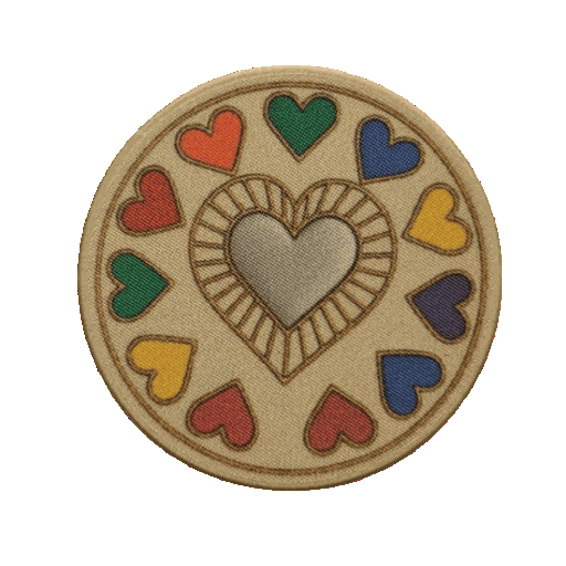 My Heart Is in My Recovery AA Chip – Colorful Heart Token | One Day at a Time