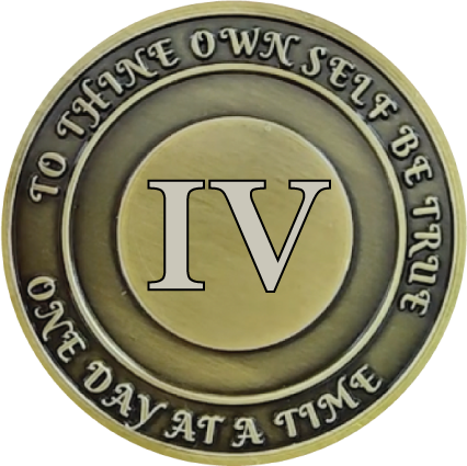 No Matter What Club AA Medallion 1-60yrs Sobriety Chip W/ Gift Box