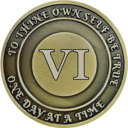No Matter What Club AA Medallion 1-60yrs Sobriety Chip W/ Gift Box