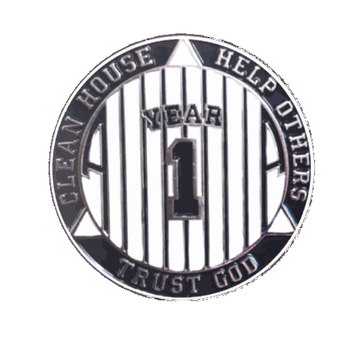 NY Yankee AA Coin 1-50yrs Sobriety Chip