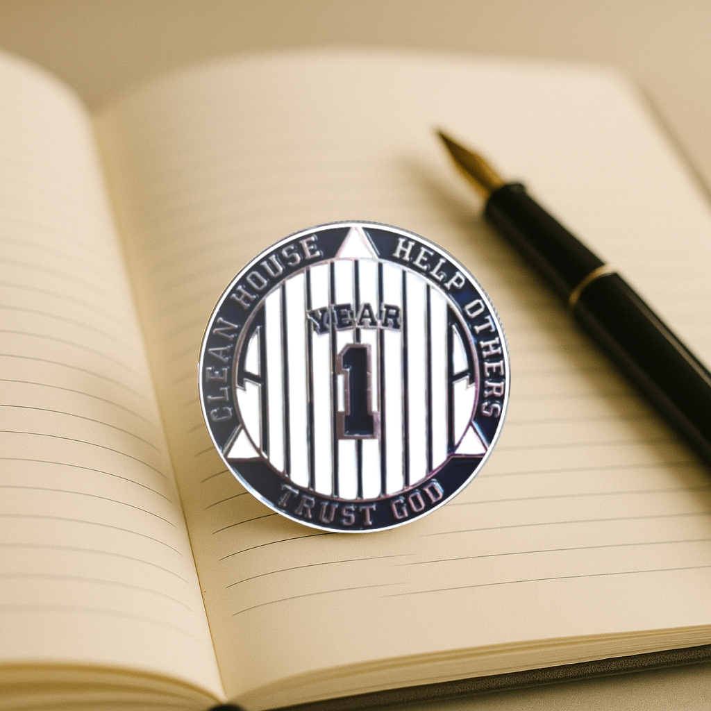 NY Yankee AA Coin 1-50yrs Sobriety Chip