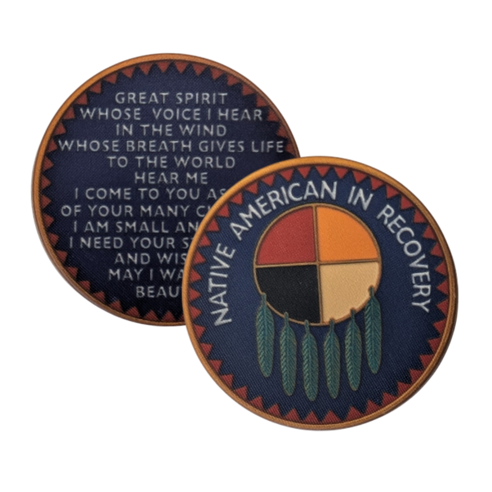 Native American in Recovery Chip