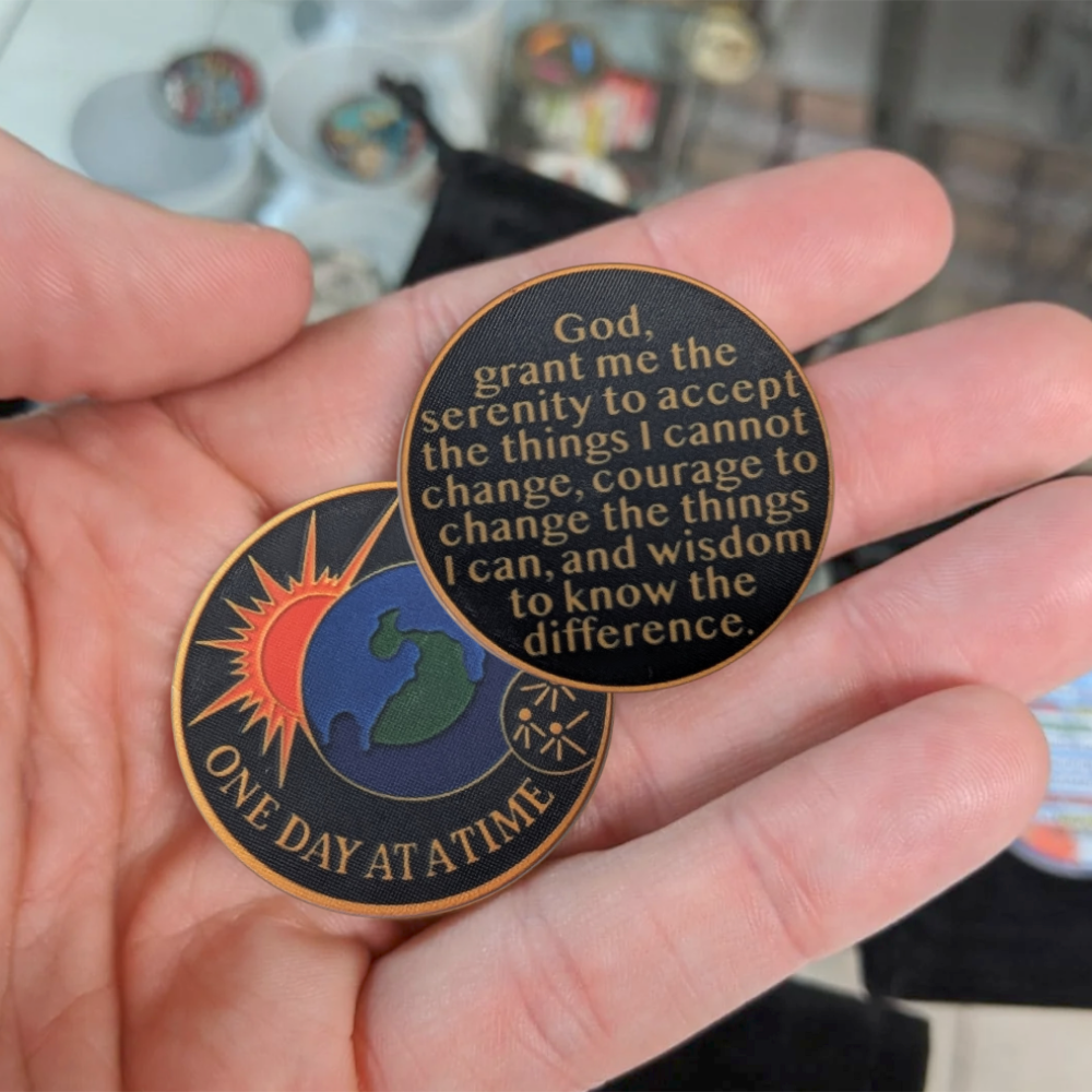 One Day at a Time Sobriety Chip