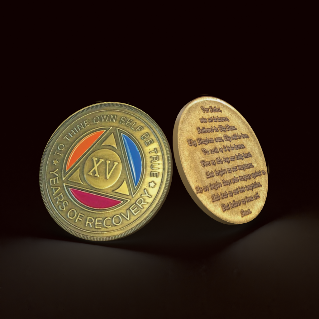 Customize Your Own Tri-Color AA Sobriety Coin