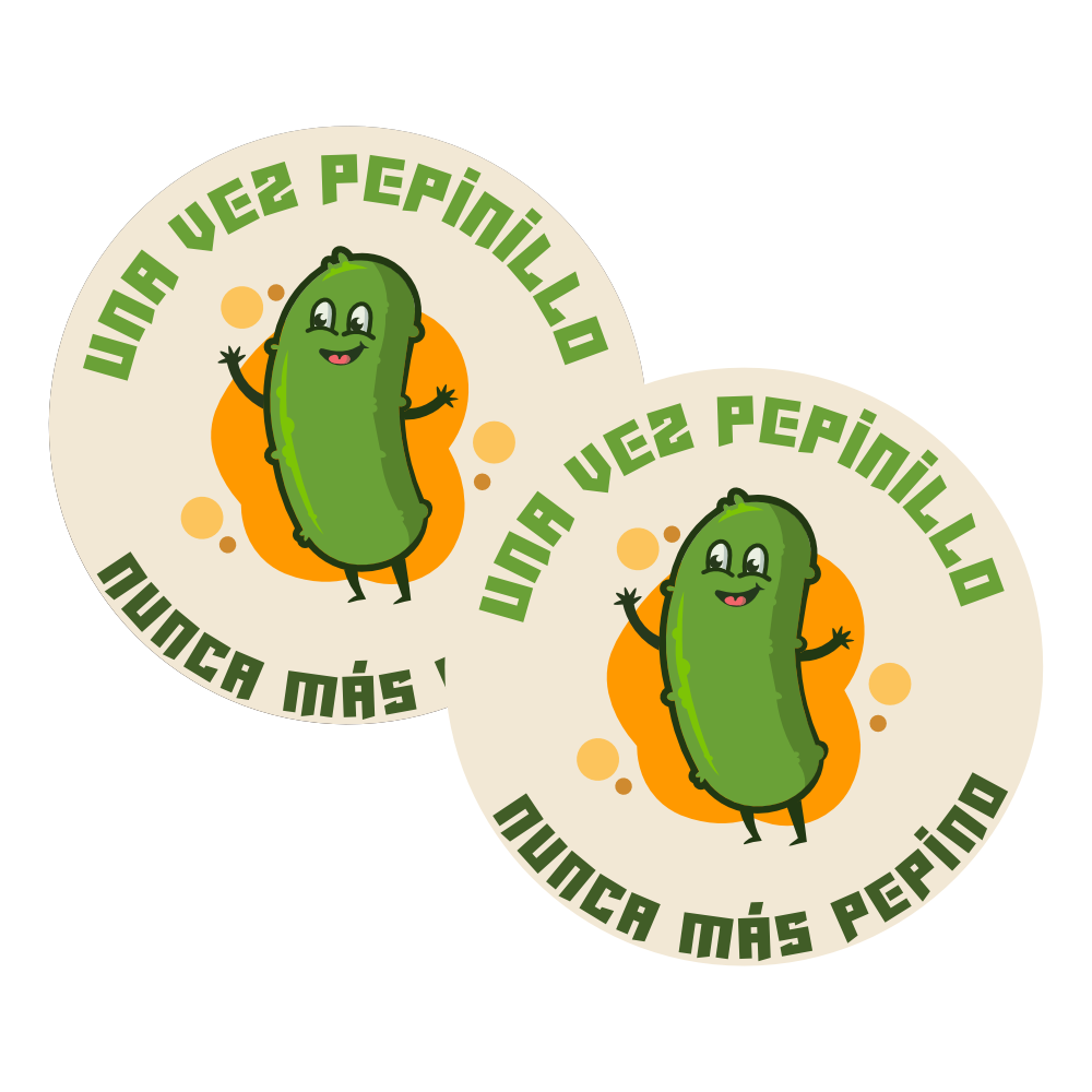 Spanish Poker Chip – “Una Vez Pepinillo, Nunca Más Pepino” Pickle Design