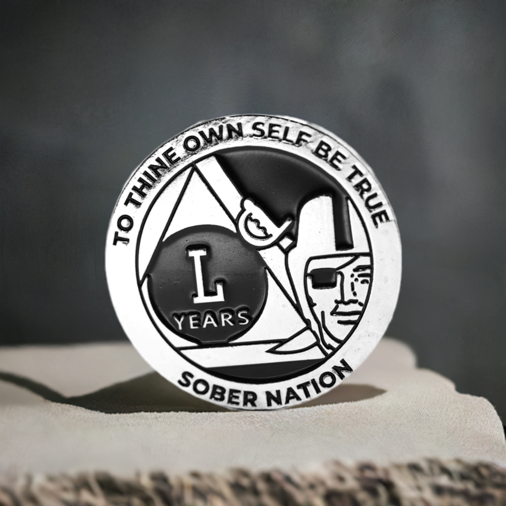 Pirate Raider AA Coin 1-50yrs Sobriety Chip