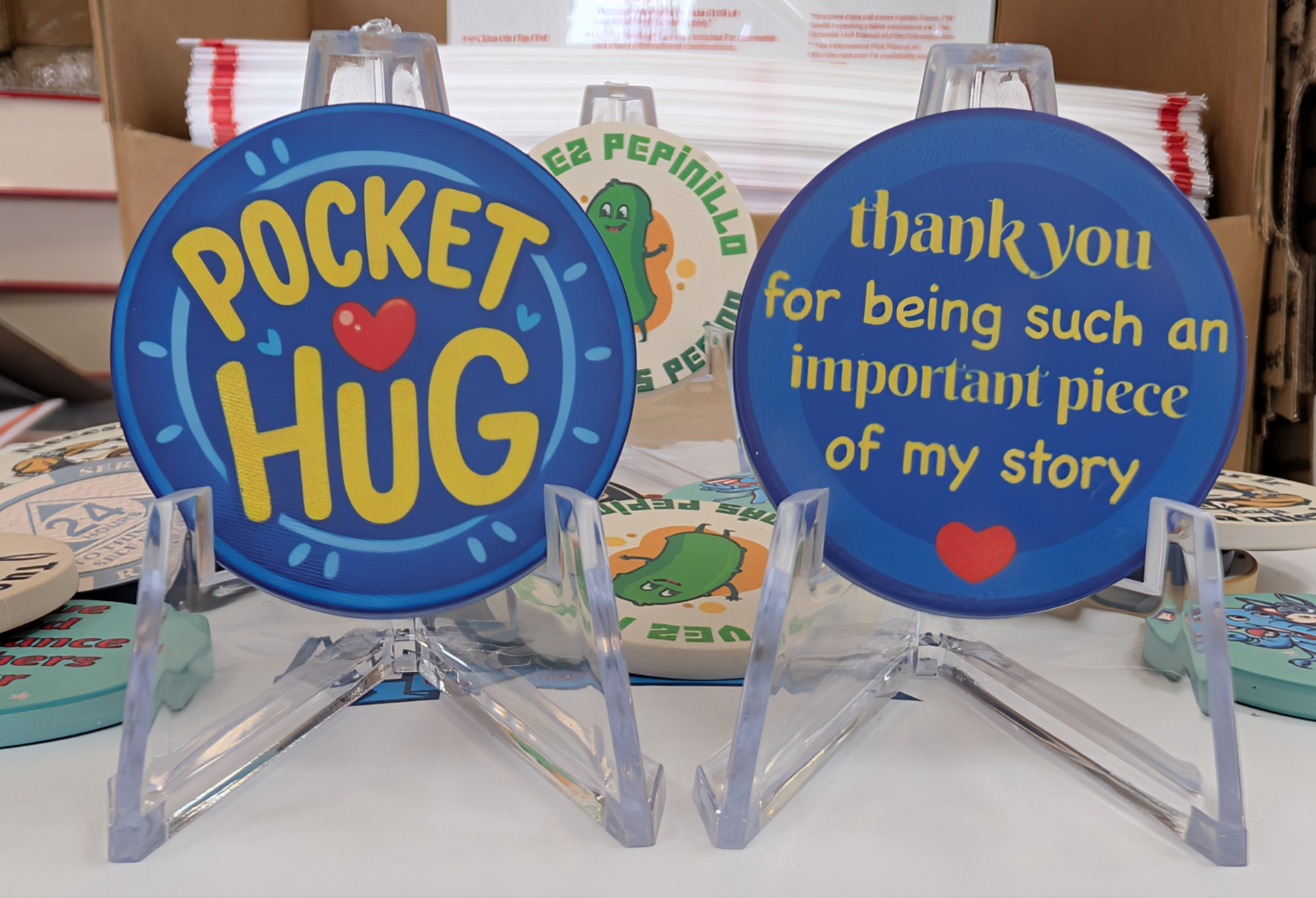 Pocket Hug Recovery Thank You Gift Sobriety Sponsor Appreciation Chip