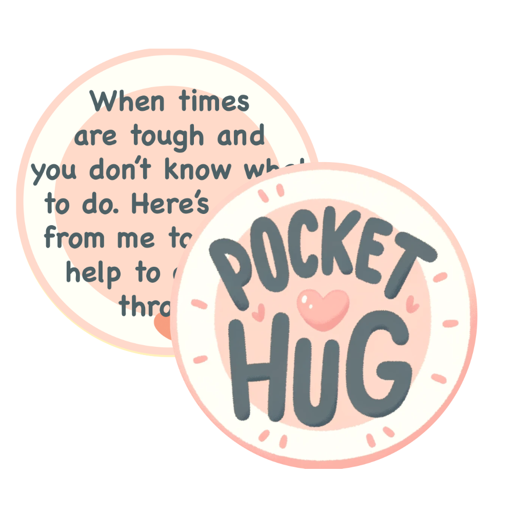 Pocket Hug Encouragement Gift for Tough Times Thinking of You Token