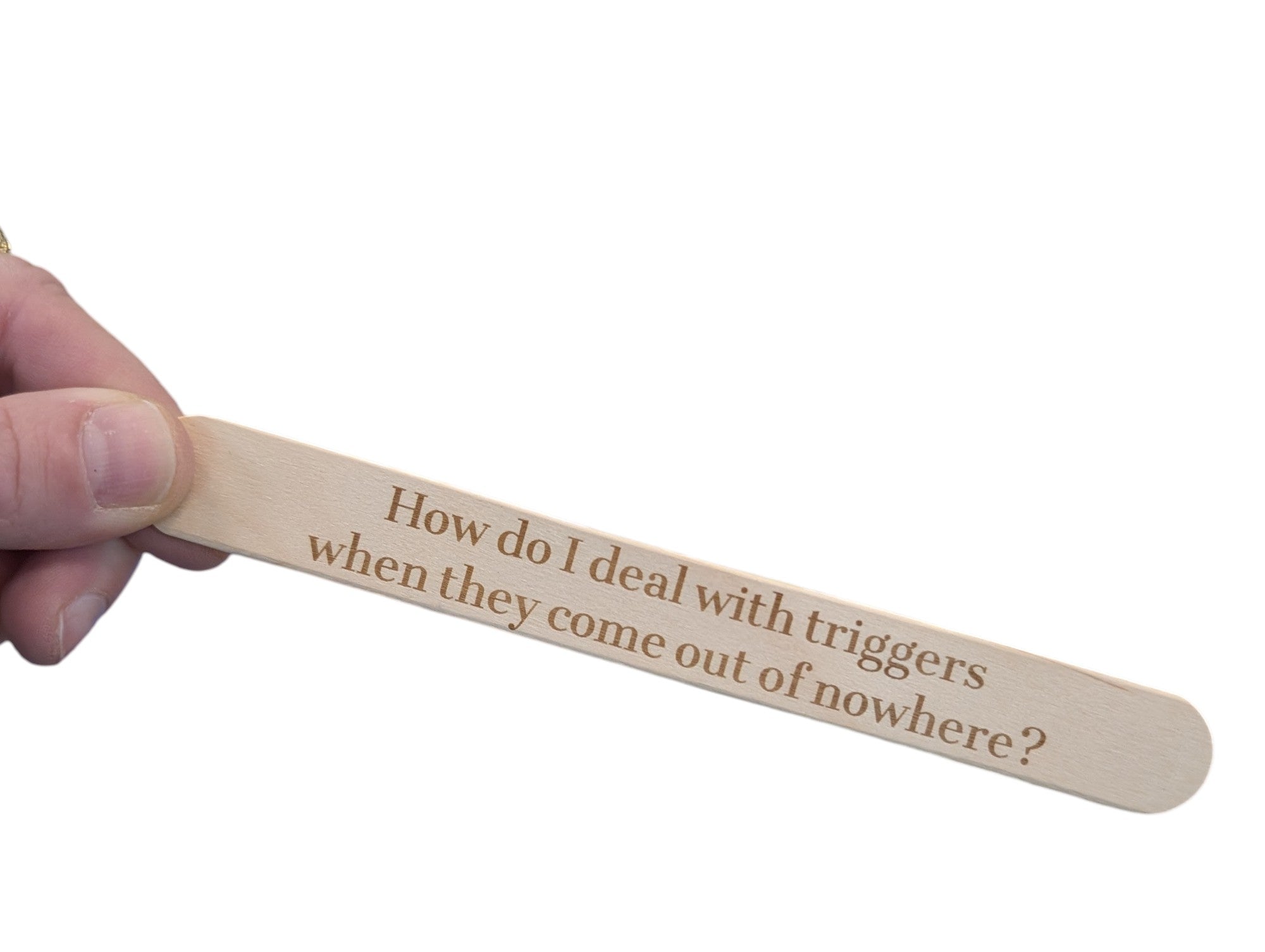 AA Popsicle Stick Meeting Kit – 35 Engraved Recovery Topics + 5 Blank Sticks