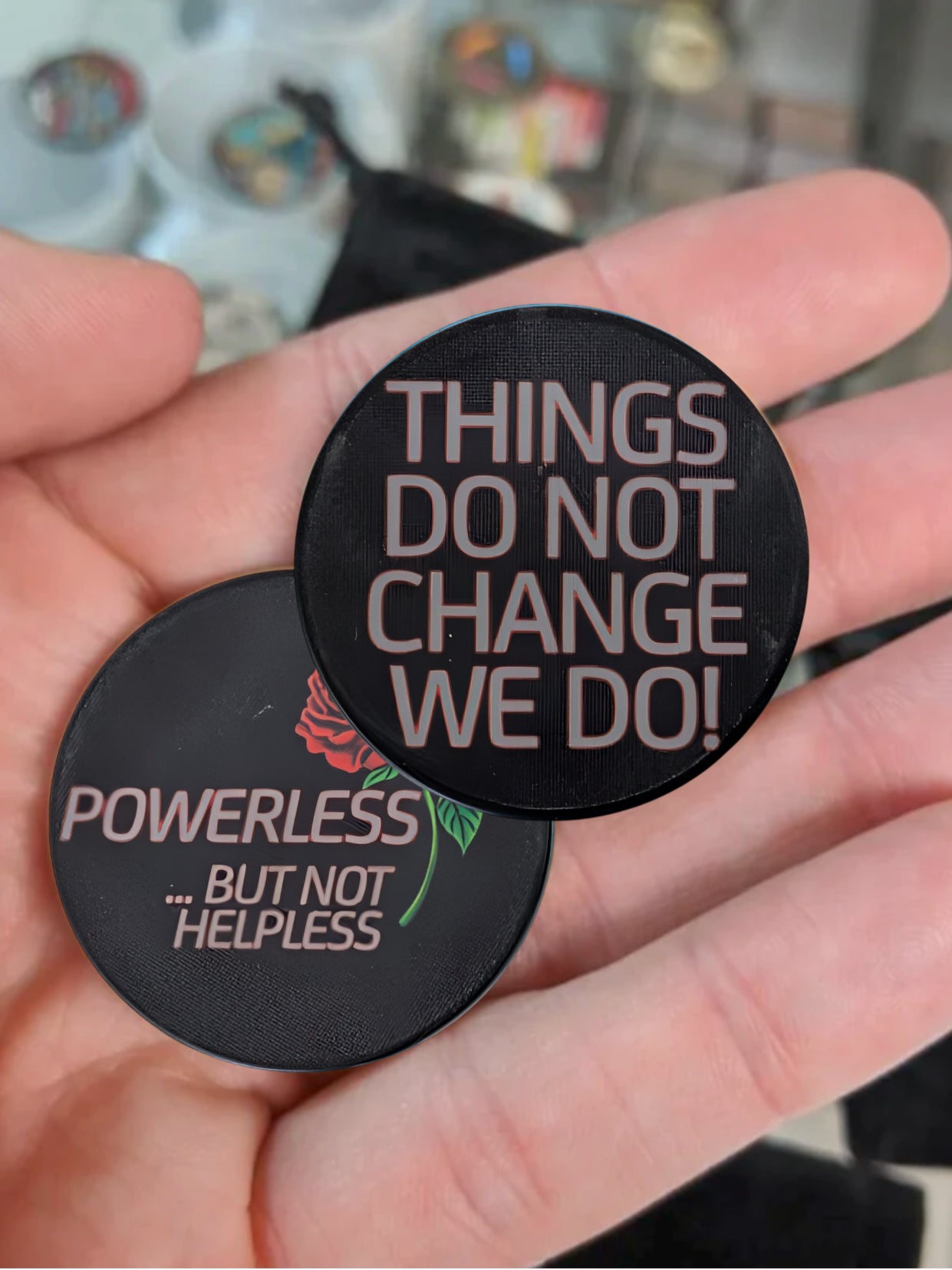 Powerless But Not Helpless Recovery Chip Sobriety Encouragement Gift