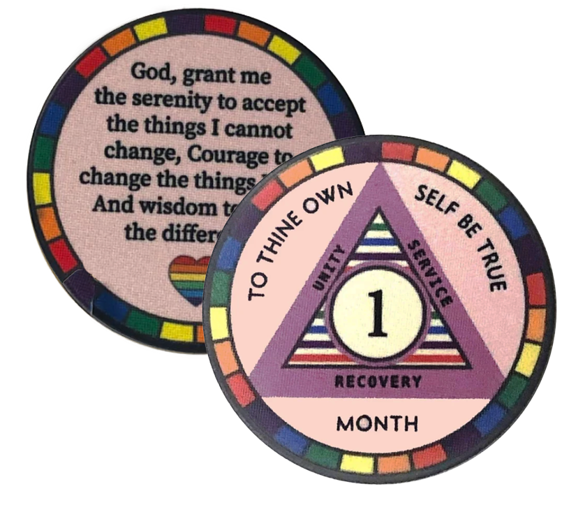 Rainbow Monthly Poker Chip
