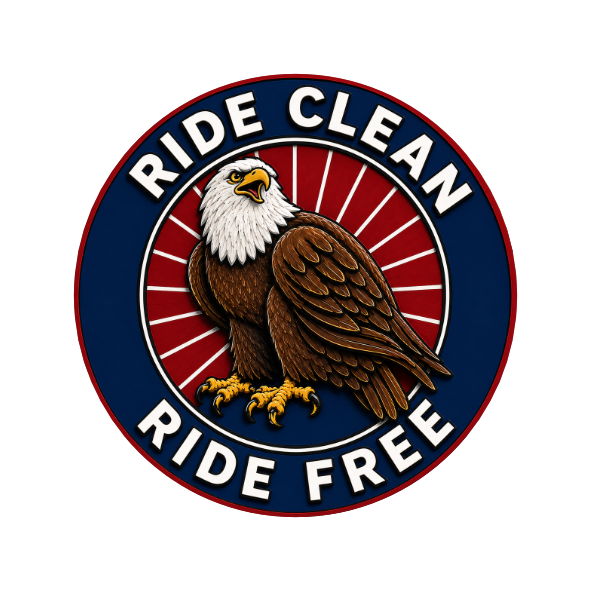 Ride Clean Ride Free AA NA Affirmation Style Chip – Motorcycle Themed Poker Chip