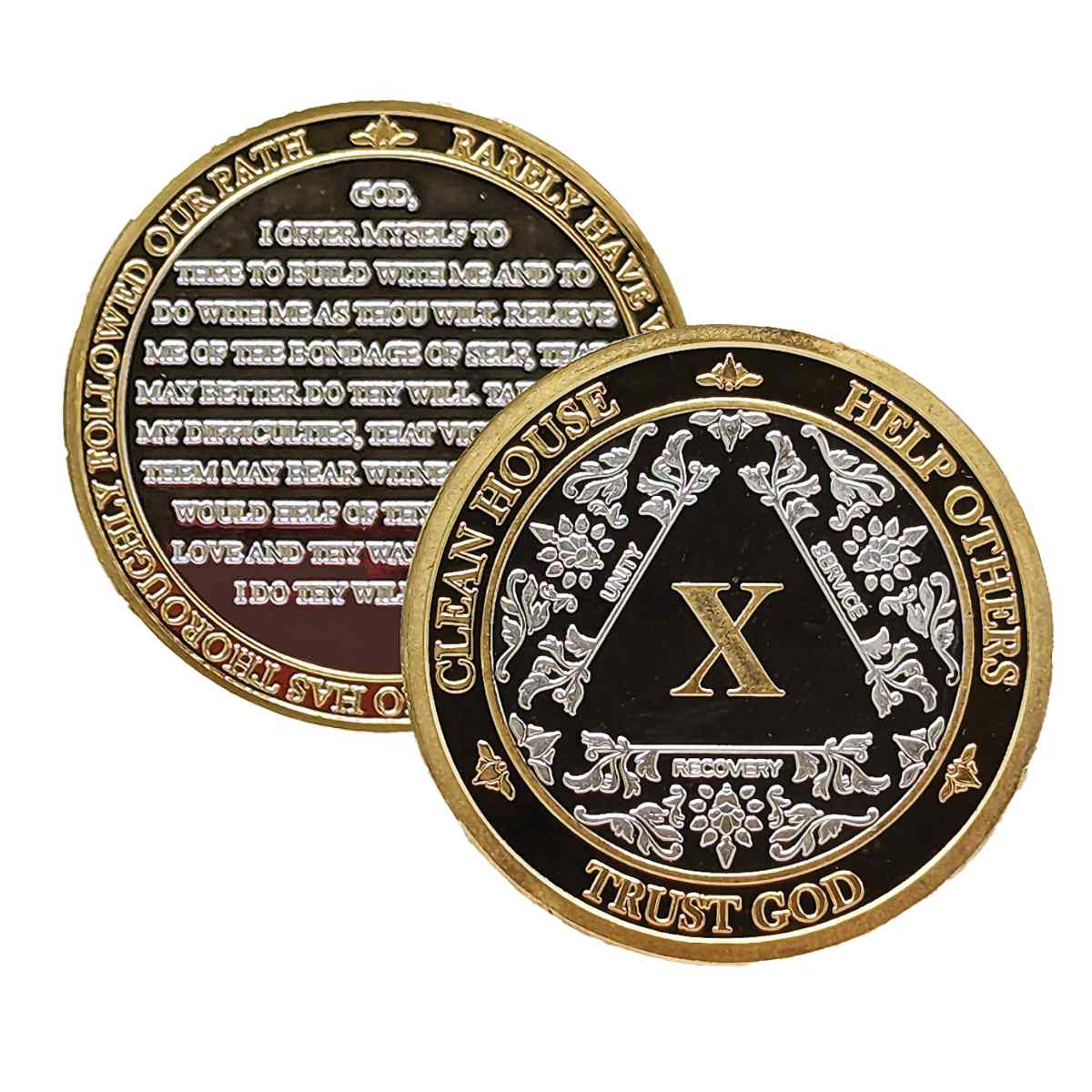 3-Pack AA Medallions: Select Your 3 Years, Silver & Gold Design