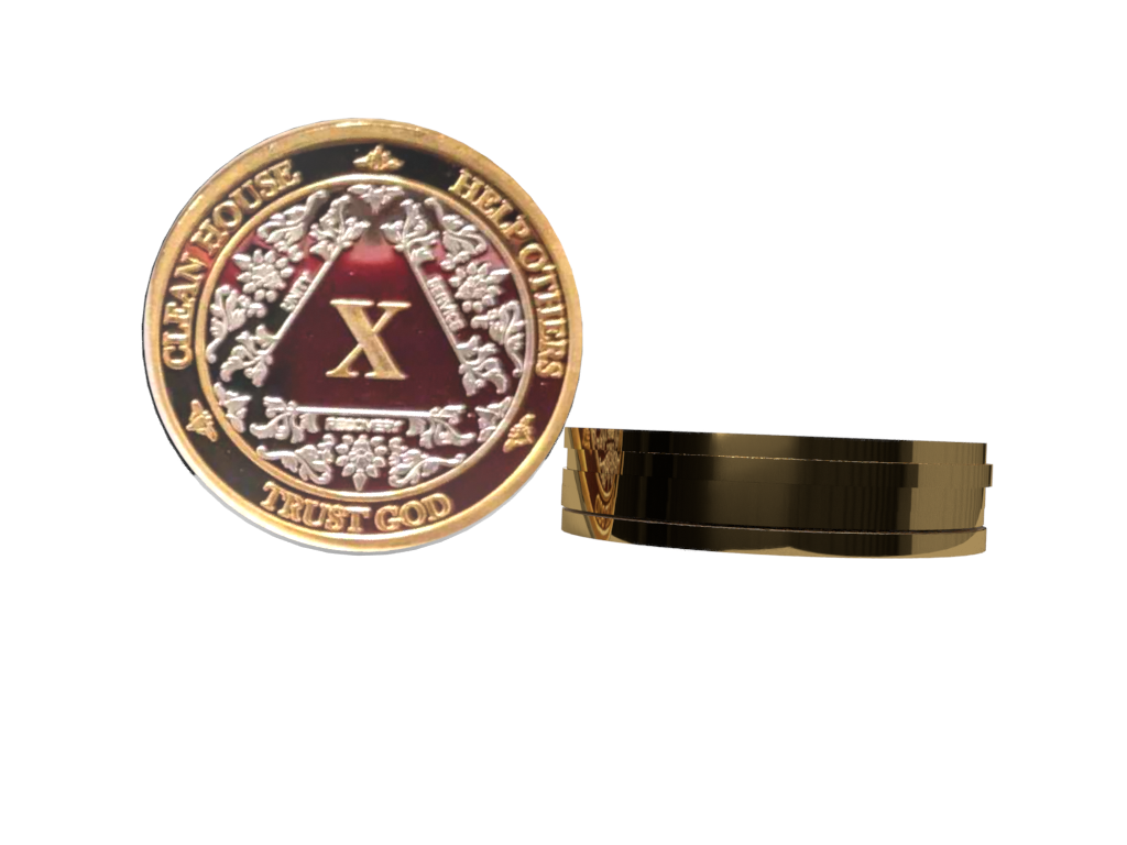 3-Pack AA Medallions: Select Your 3 Years, Silver & Gold Design