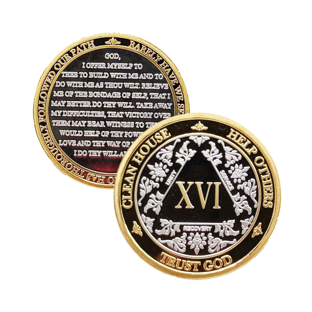 3-Pack AA Medallions: Select Your 3 Years, Silver & Gold Design