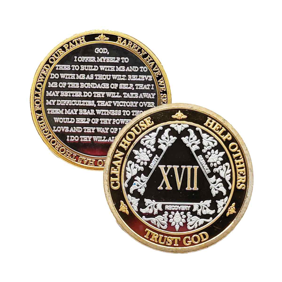 3-Pack AA Medallions: Select Your 3 Years, Silver & Gold Design