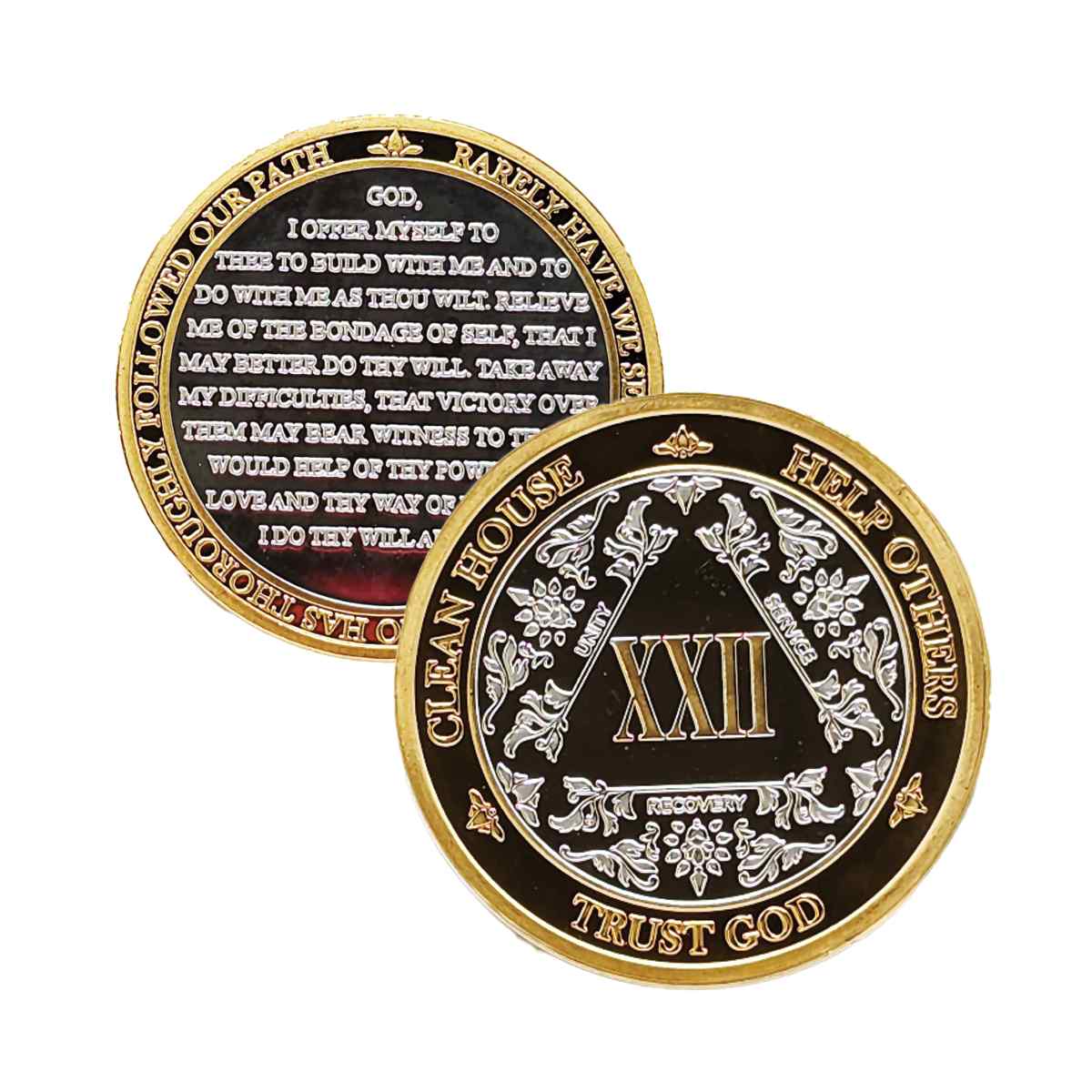 3-Pack AA Medallions: Select Your 3 Years, Silver & Gold Design