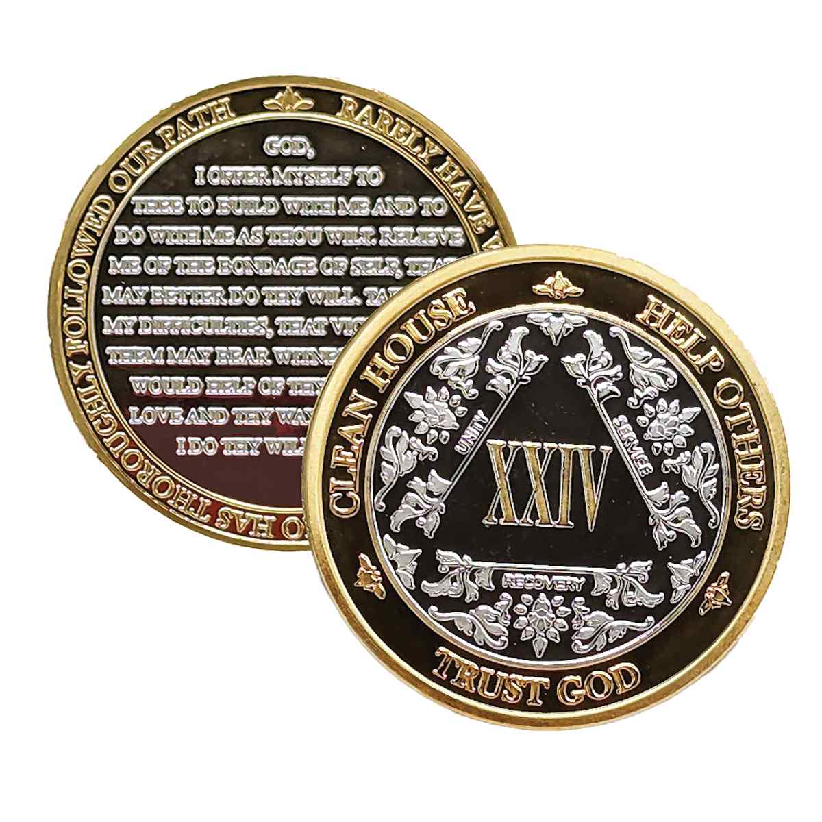 3-Pack AA Medallions: Select Your 3 Years, Silver & Gold Design