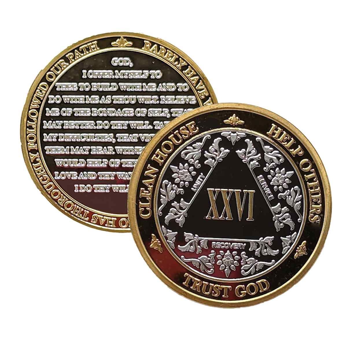 3-Pack AA Medallions: Select Your 3 Years, Silver & Gold Design