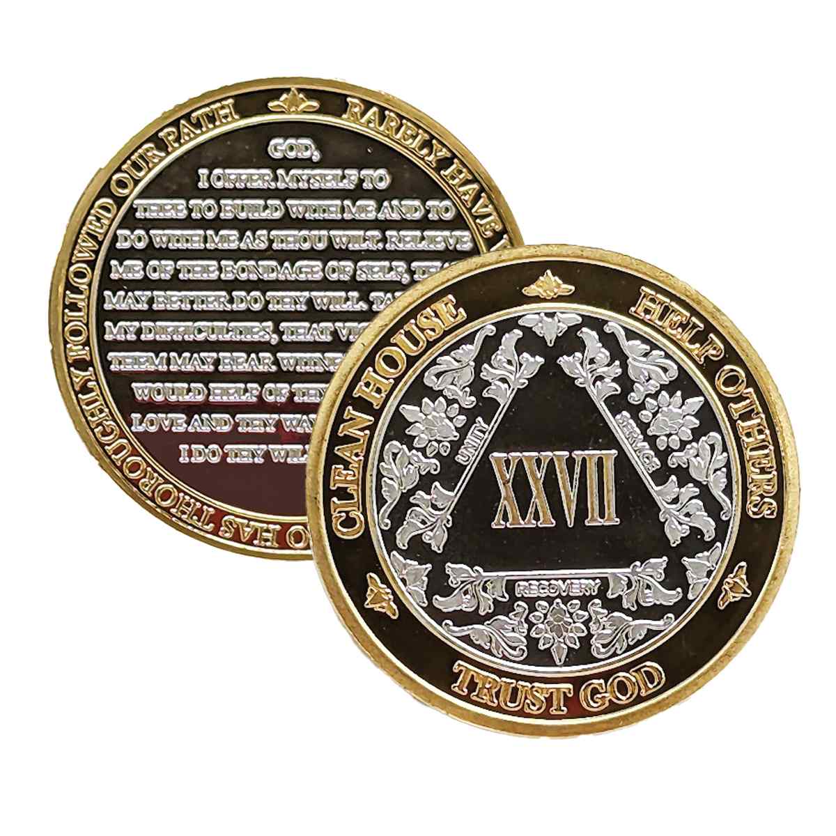 3-Pack AA Medallions: Select Your 3 Years, Silver & Gold Design