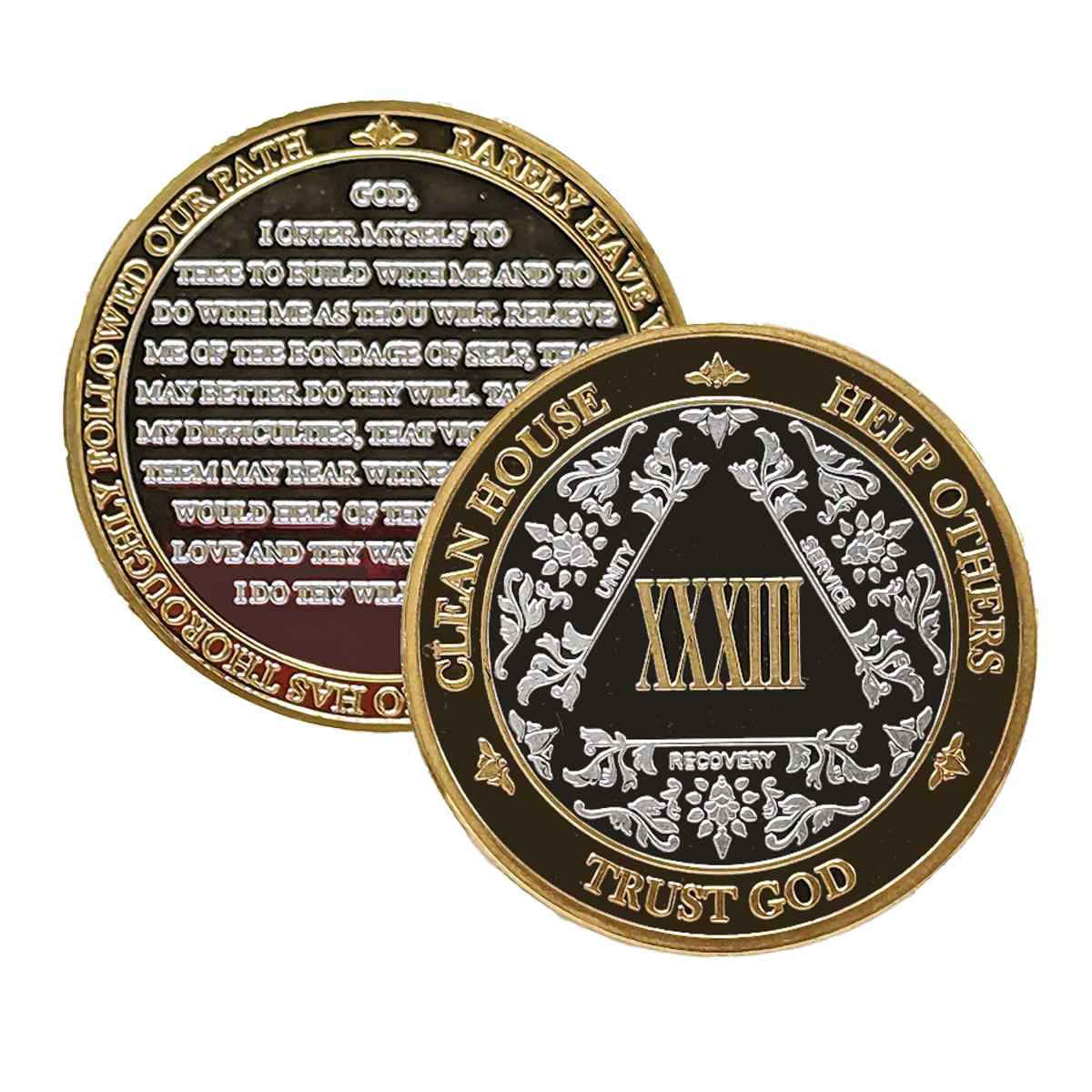 3-Pack AA Medallions: Select Your 3 Years, Silver & Gold Design