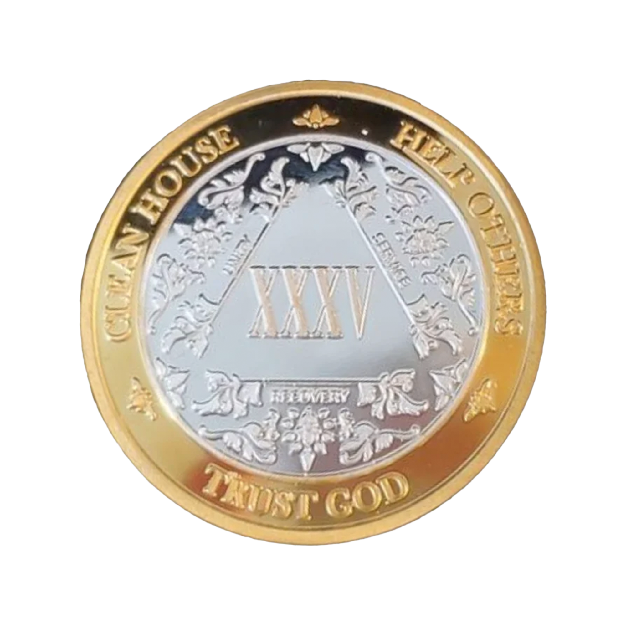 3-Pack AA Medallions: Select Your 3 Years, Silver & Gold Design