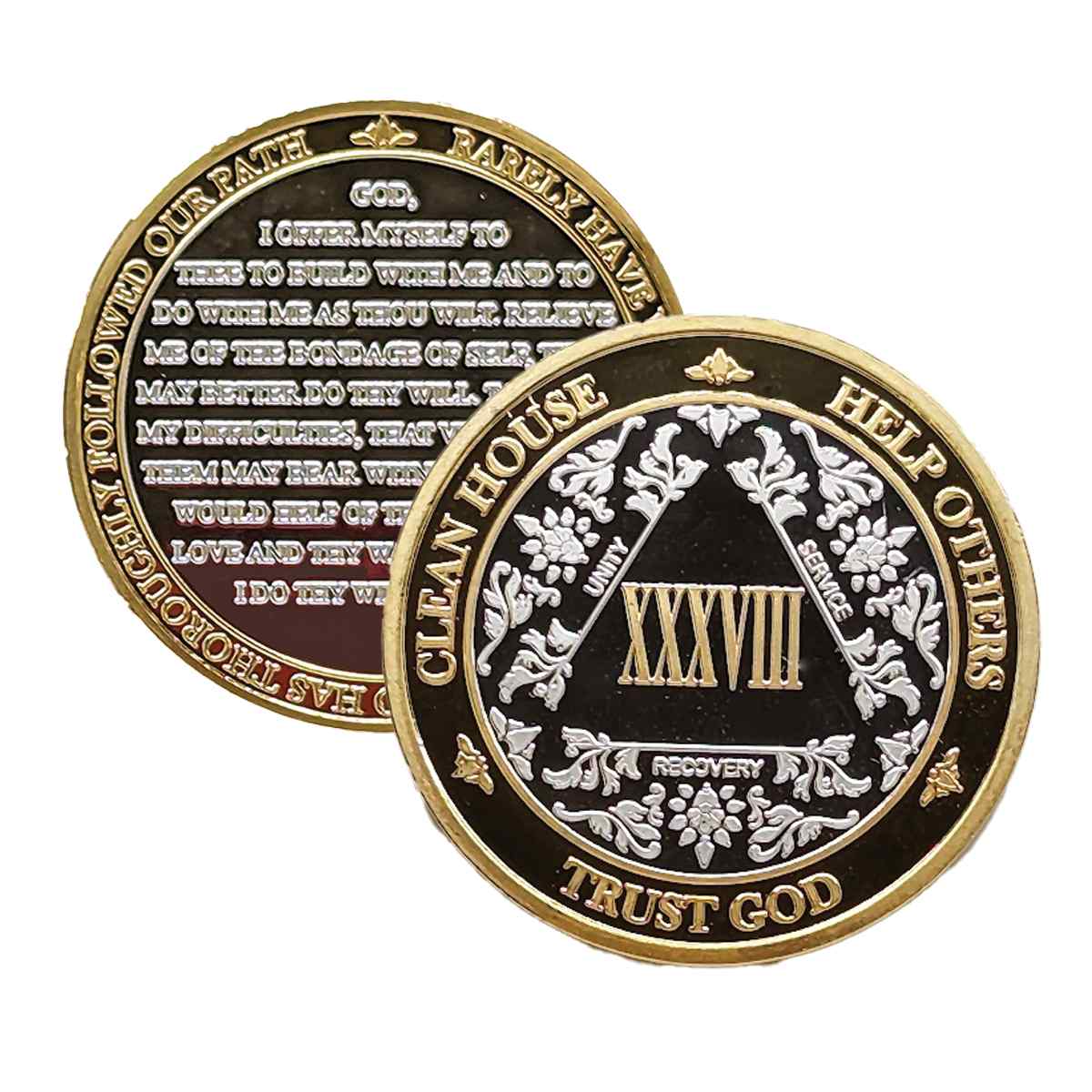 3-Pack AA Medallions: Select Your 3 Years, Silver & Gold Design