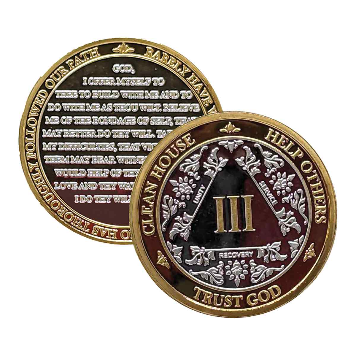 3-Pack AA Medallions: Select Your 3 Years, Silver & Gold Design