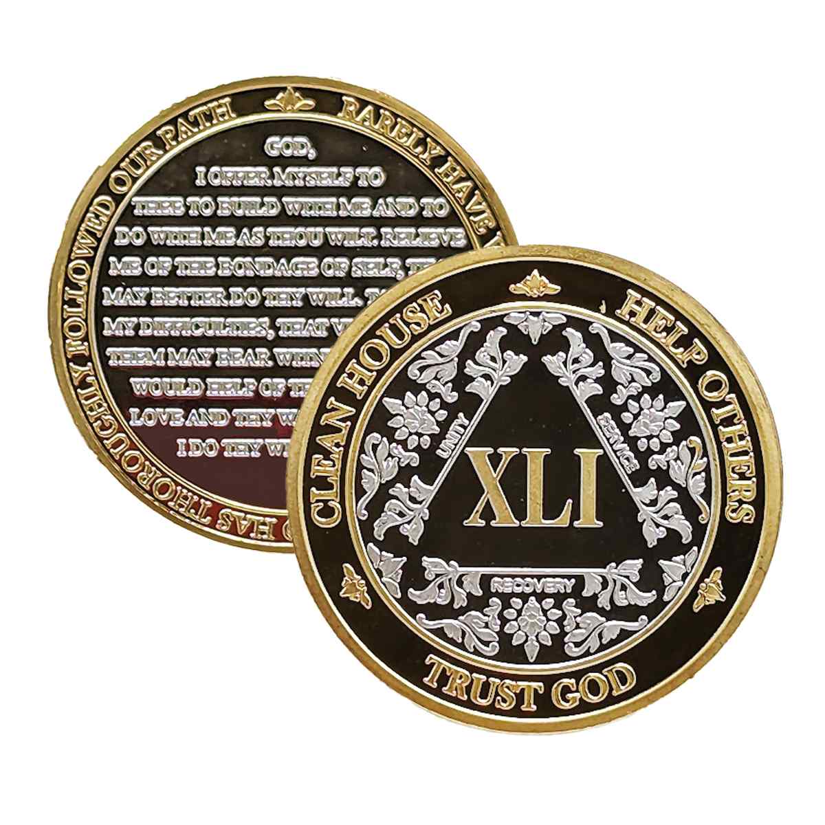 3-Pack AA Medallions: Select Your 3 Years, Silver & Gold Design