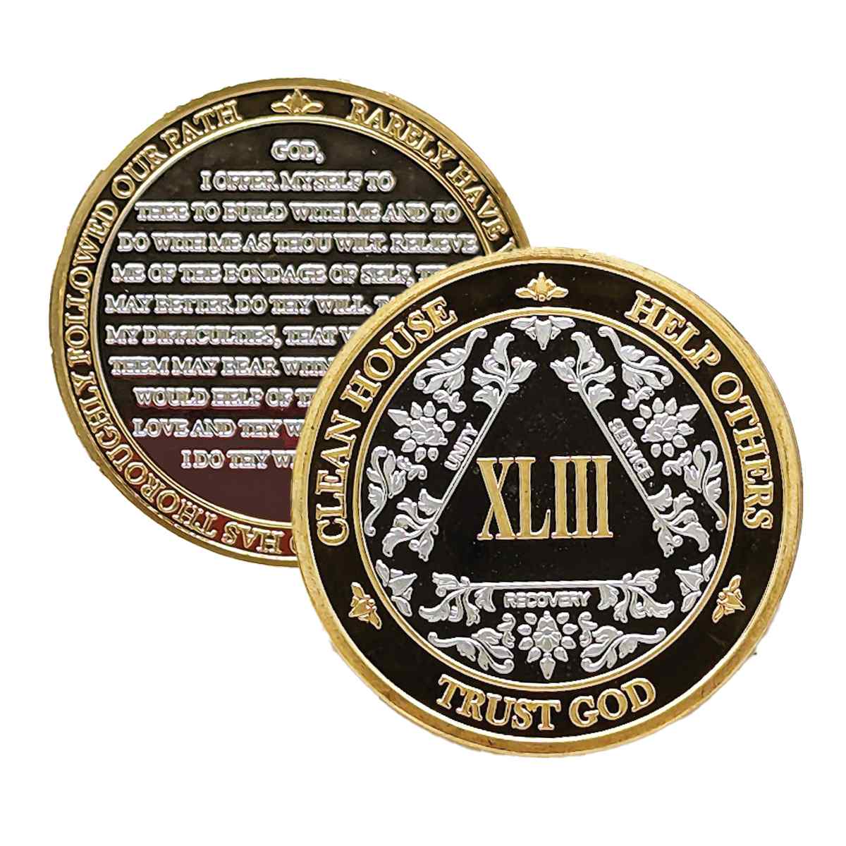 3-Pack AA Medallions: Select Your 3 Years, Silver & Gold Design