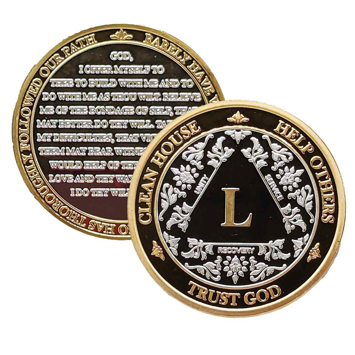 3-Pack AA Medallions: Select Your 3 Years, Silver & Gold Design